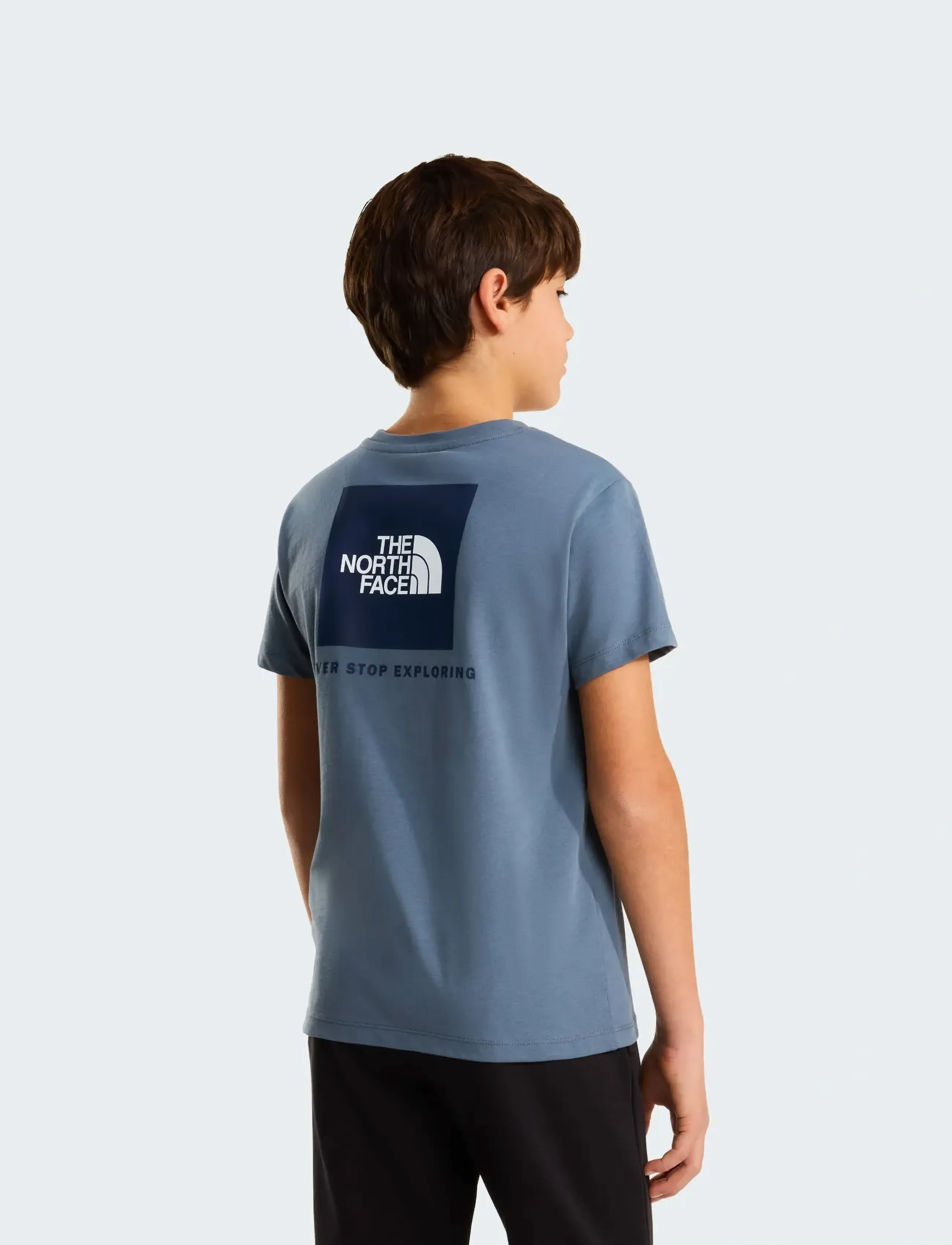 The North Face TEEN BOX NSE REGULAR SS TEE - Kortærmede T-shirts - GRANITE GREY / grey