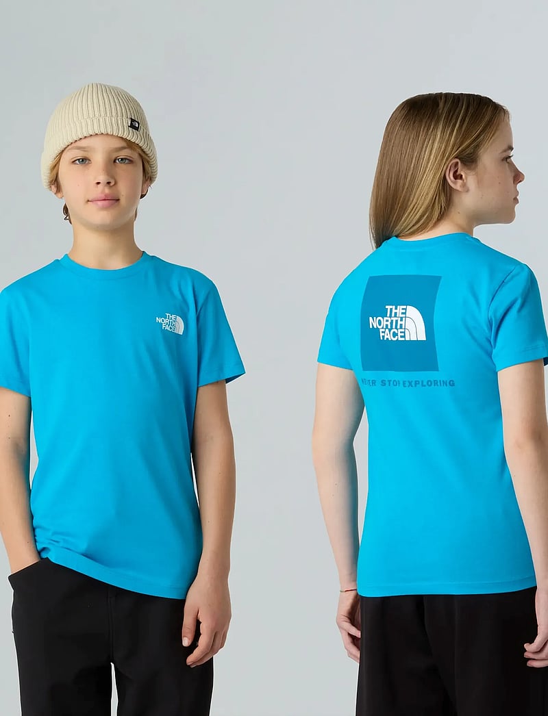 The North Face - TEEN BOX NSE REGULAR SS TEE - kortärmade t-shirts - meridian blue/dusk blue - 0