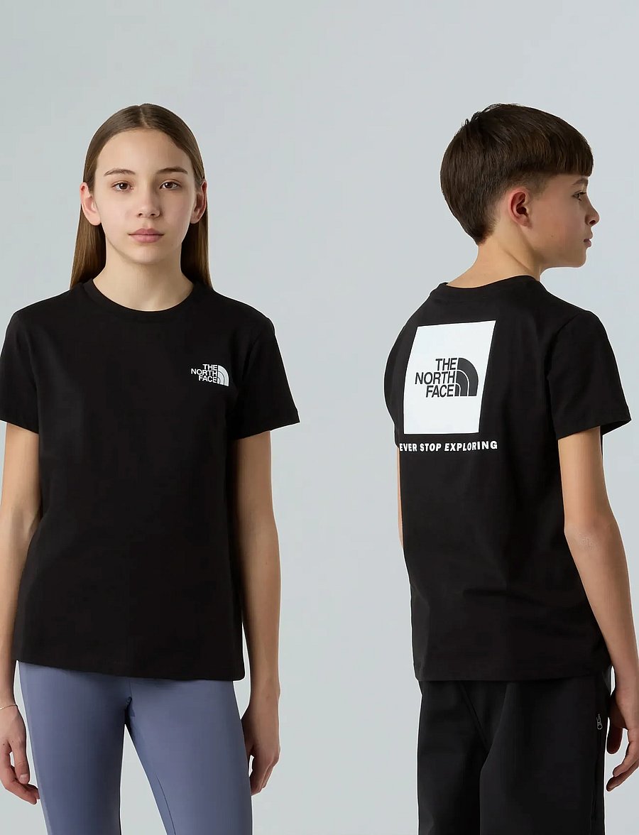 The North Face - TEEN BOX NSE REGULAR SS TEE - lyhythihaiset t-paidat - tnf black - 0