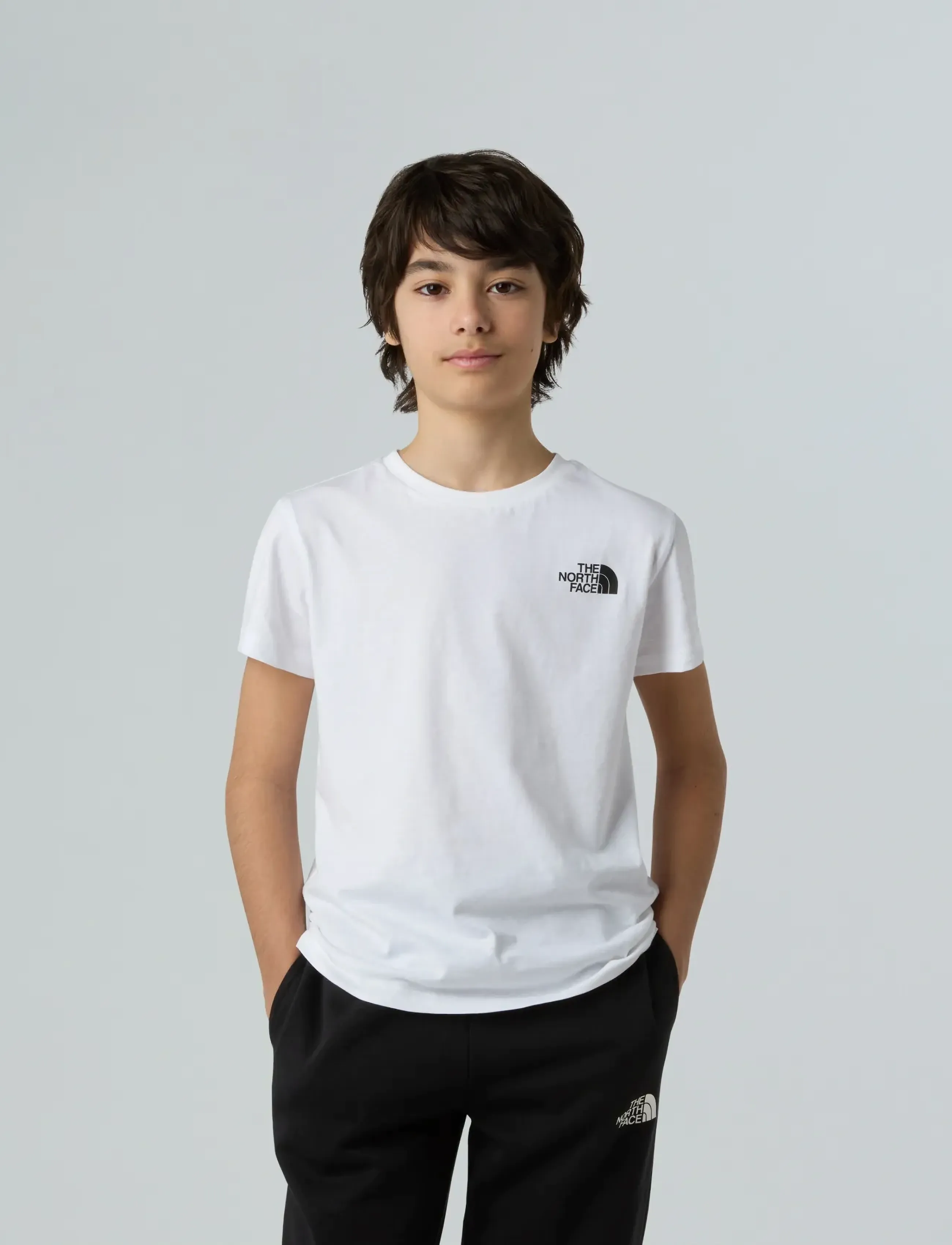 The North Face - TEEN BOX NSE REGULAR SS TEE - kortærmede t-shirts - tnf white - 3