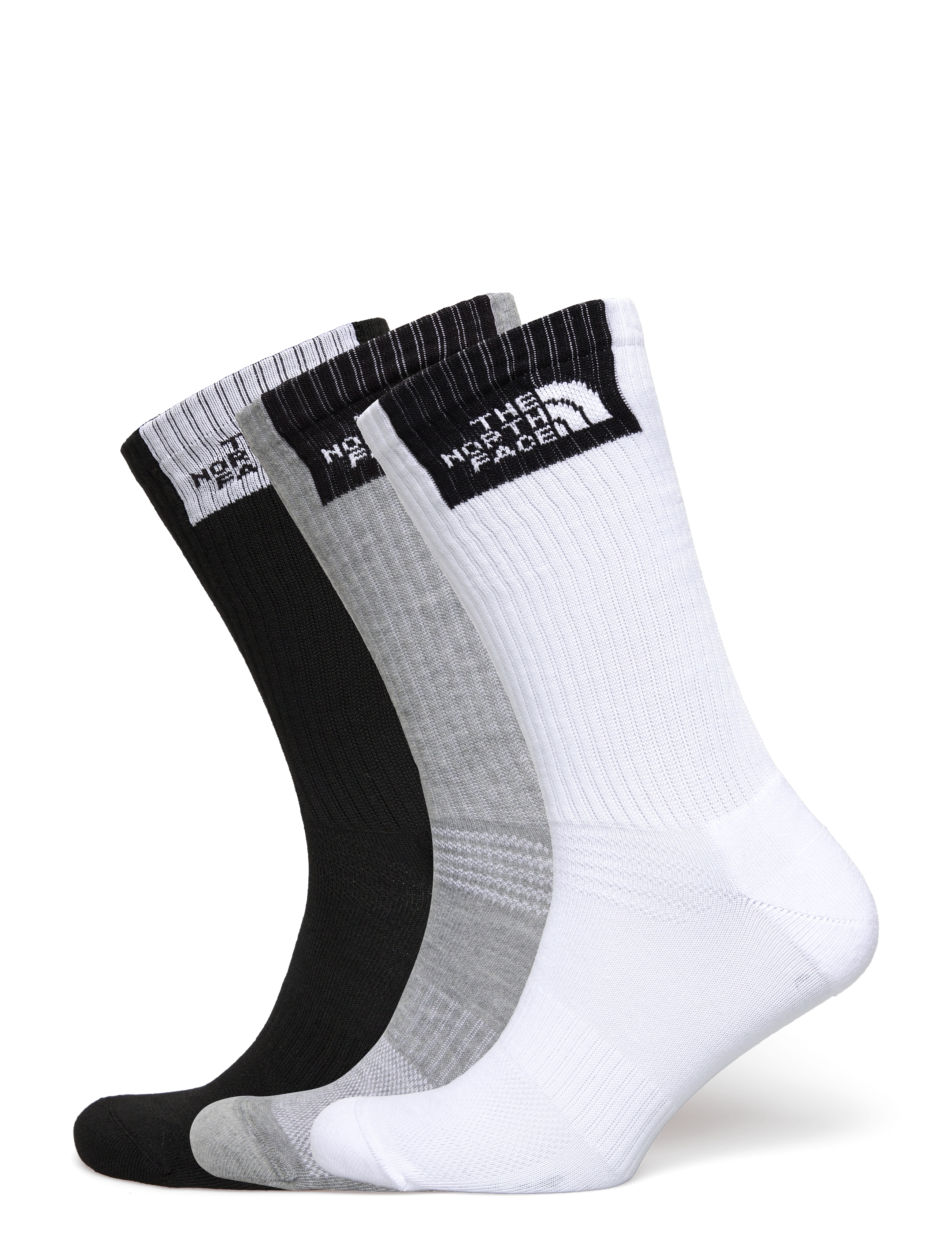 The North Face Multi Sport Fine Box Cush Crew Sock 3P, 44-46, Clothing, Weiß - Socks, Frauen