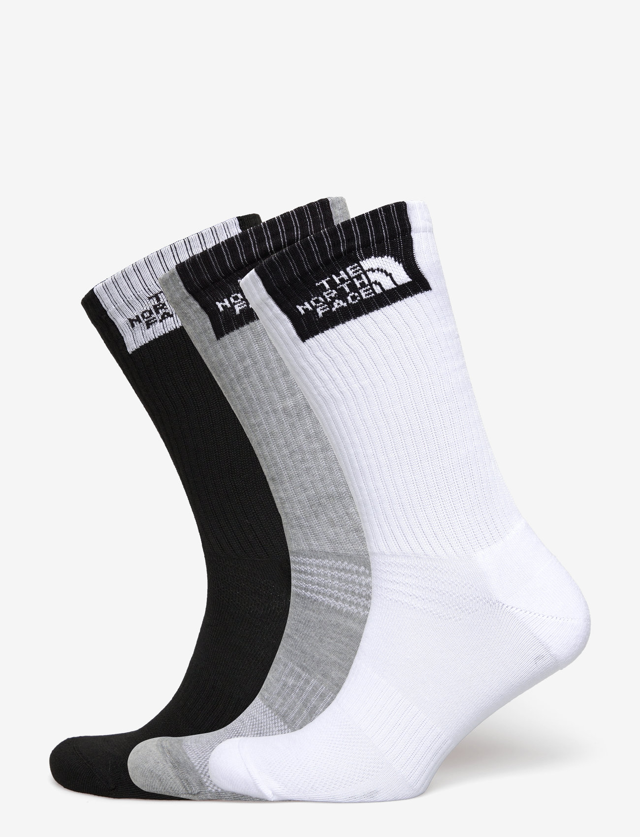 The North Face - MULTI SPORT FINE BOX CUSH CREW SOCK 3P - träningsstrumpor - tnf white/tnf black/mon - 0