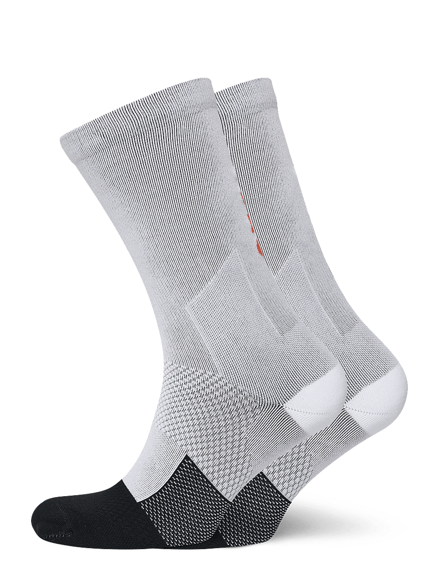 The North Face - NEVER STOP TRAIL RUN CREW SOCK - Íþróttasokkar - tnf white/acrylic orang - 0