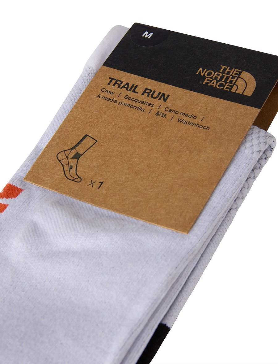 The North Face - NEVER STOP TRAIL RUN CREW SOCK - tnf white/acrylic orang - 2