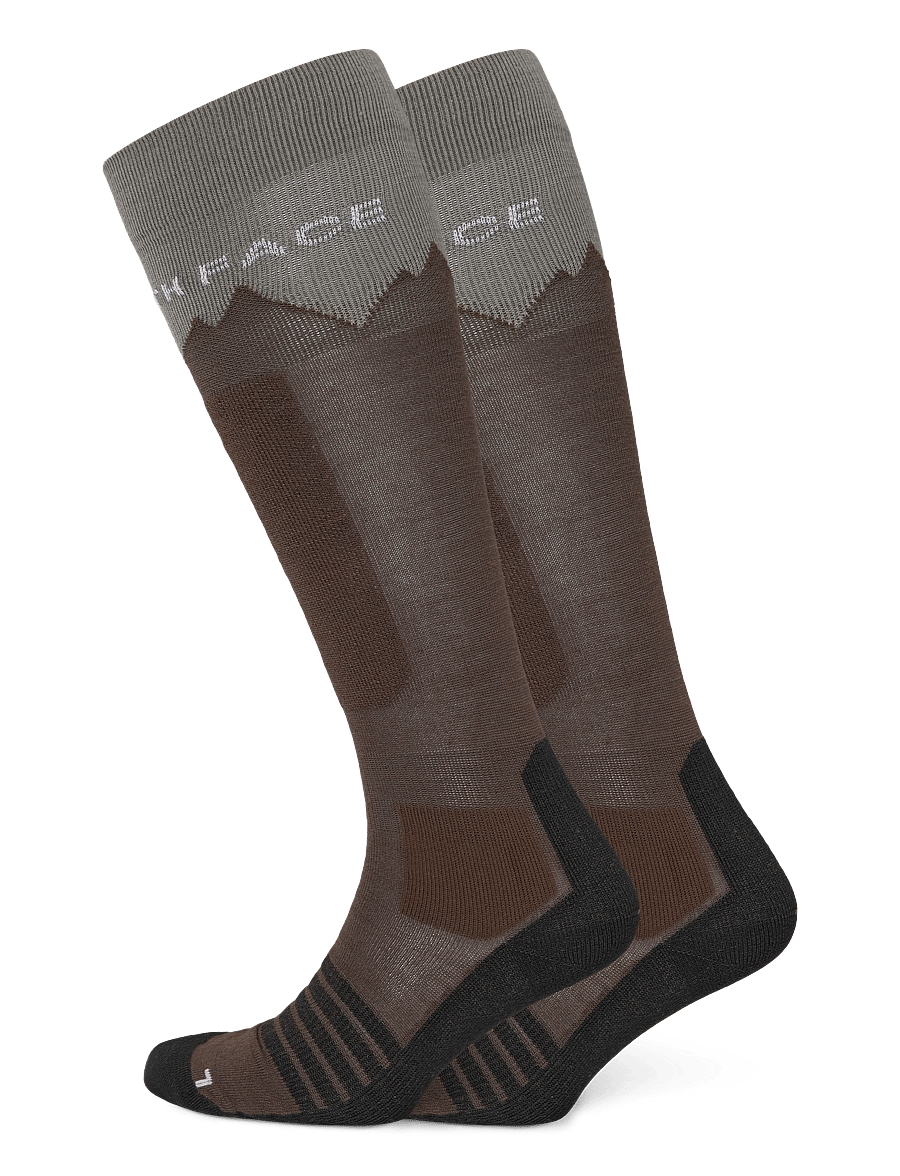 The North Face - MOUNTAIN RESORT SKI SOCK - sportstrømper - stone slab/smokey brown - 0
