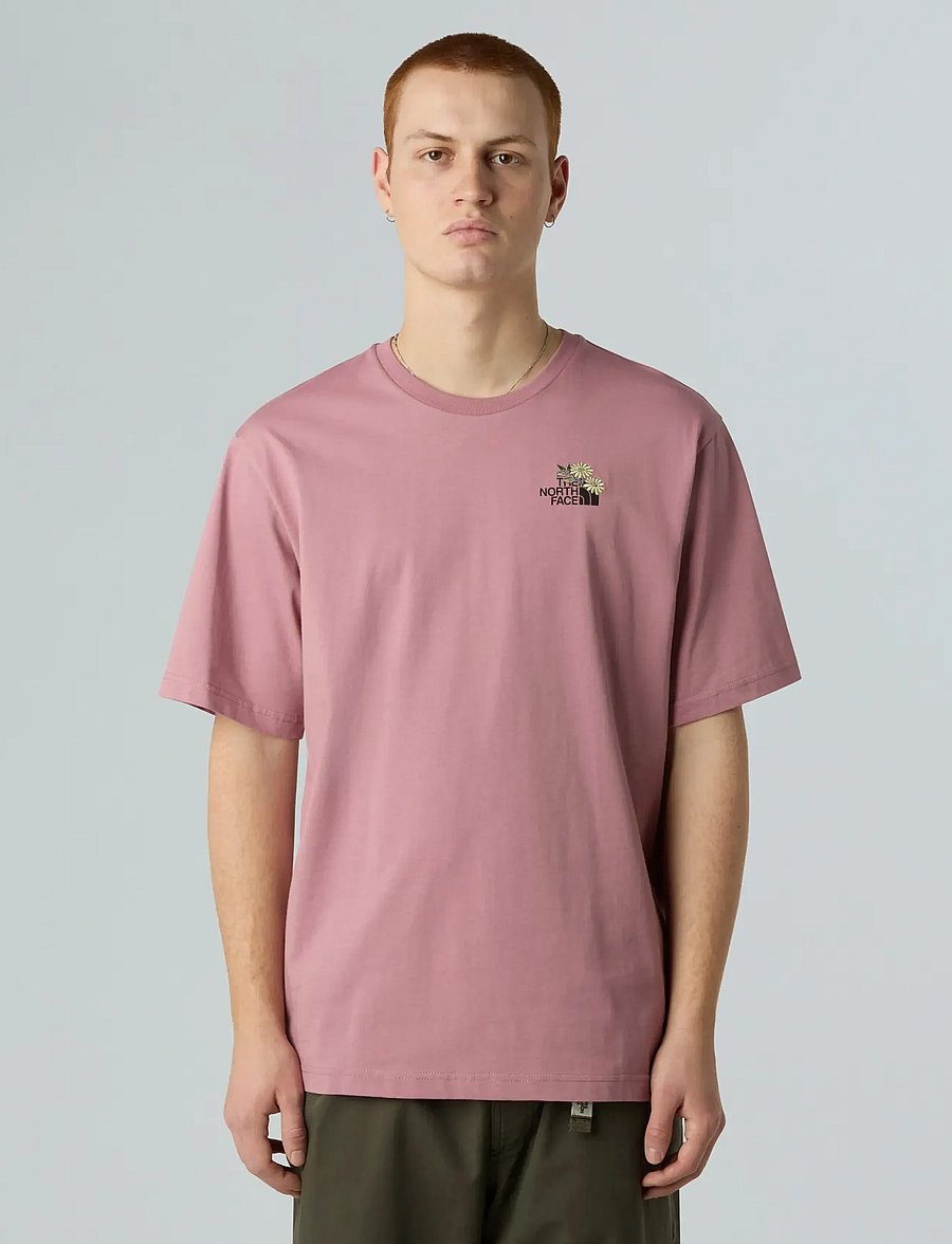 The North Face - U FLOWER DOME RELAXED S/S TEE-GRAPHIC - augšdaļas un t-krekli - nostalgia rose - 0