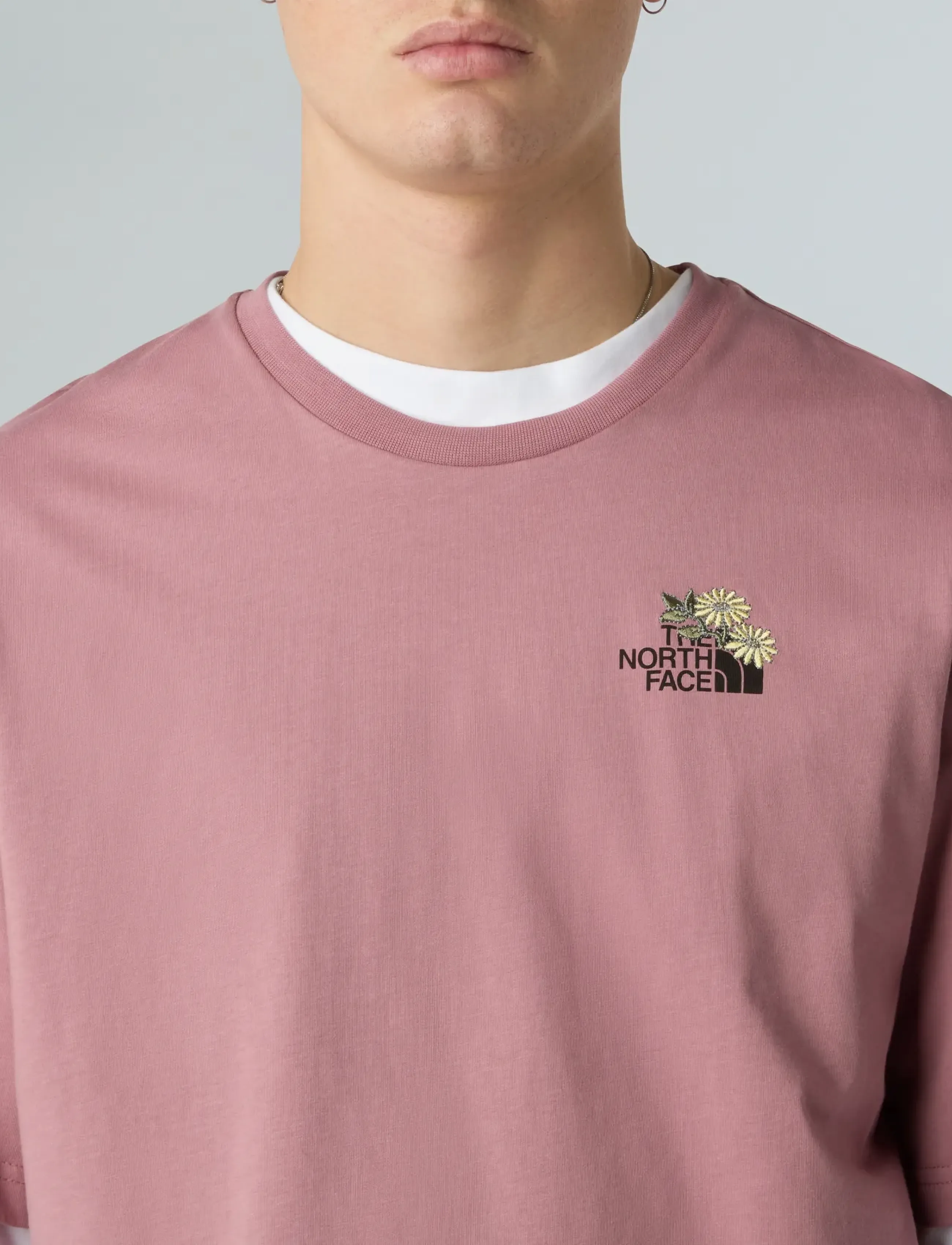 The North Face - U FLOWER DOME RELAXED S/S TEE-GRAPHIC - stuttermarbolir - nostalgia rose - 4