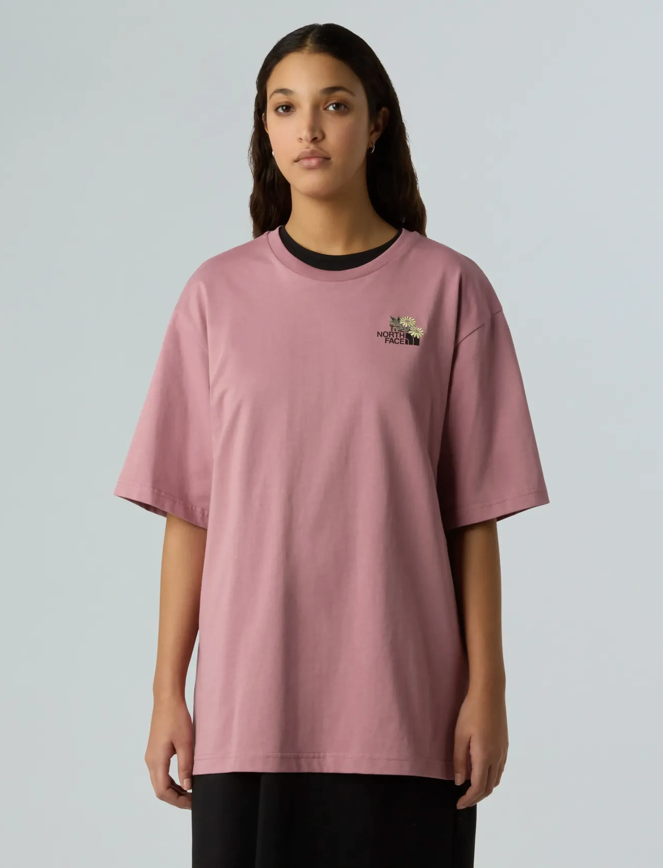 The North Face - U FLOWER DOME RELAXED S/S TEE-GRAPHIC - stuttermarbolir - nostalgia rose - 5
