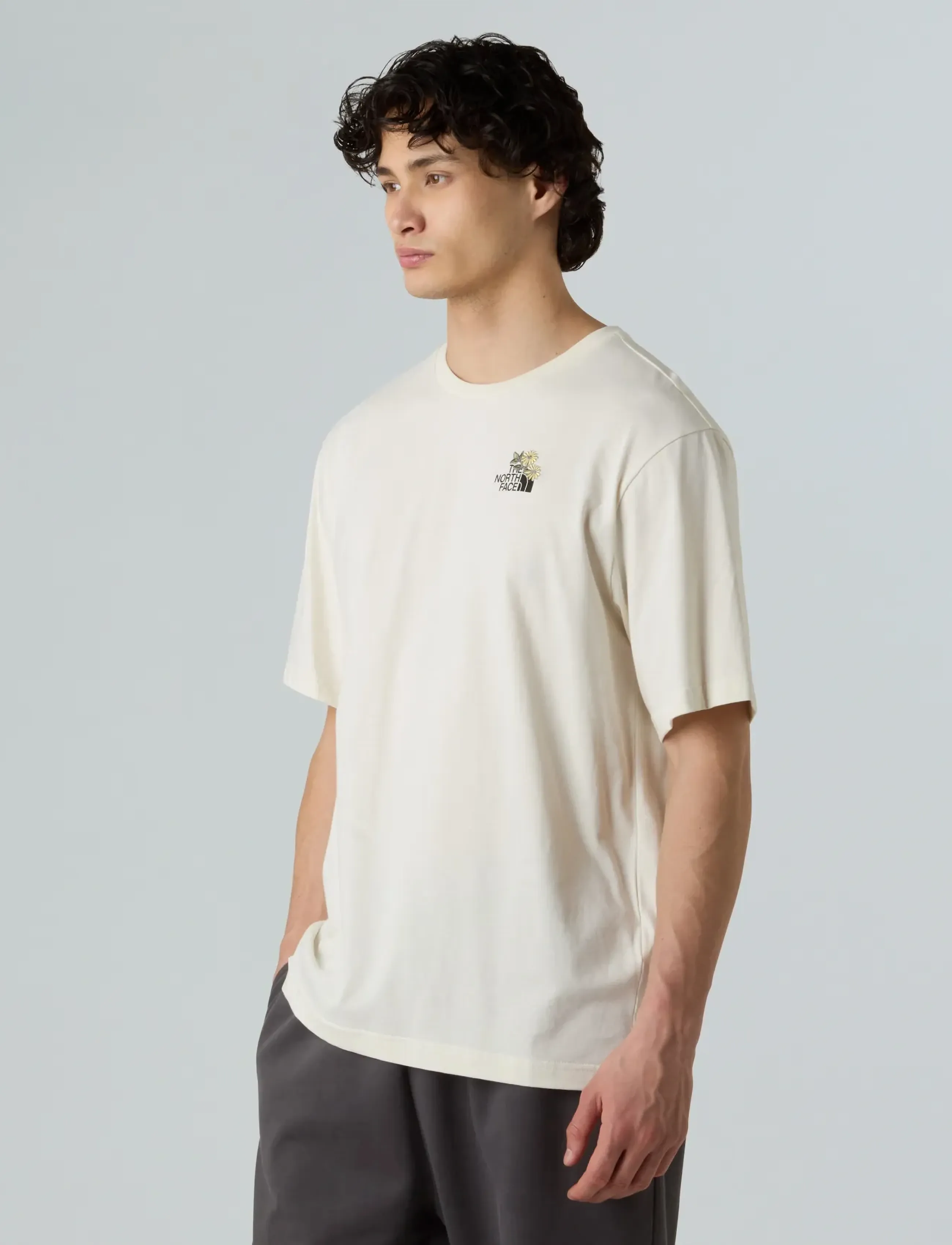 The North Face U FLOWER DOME RELAXED S/S TEE-GRAPHIC - Kurzärmelig - WHITE DUNE / cream