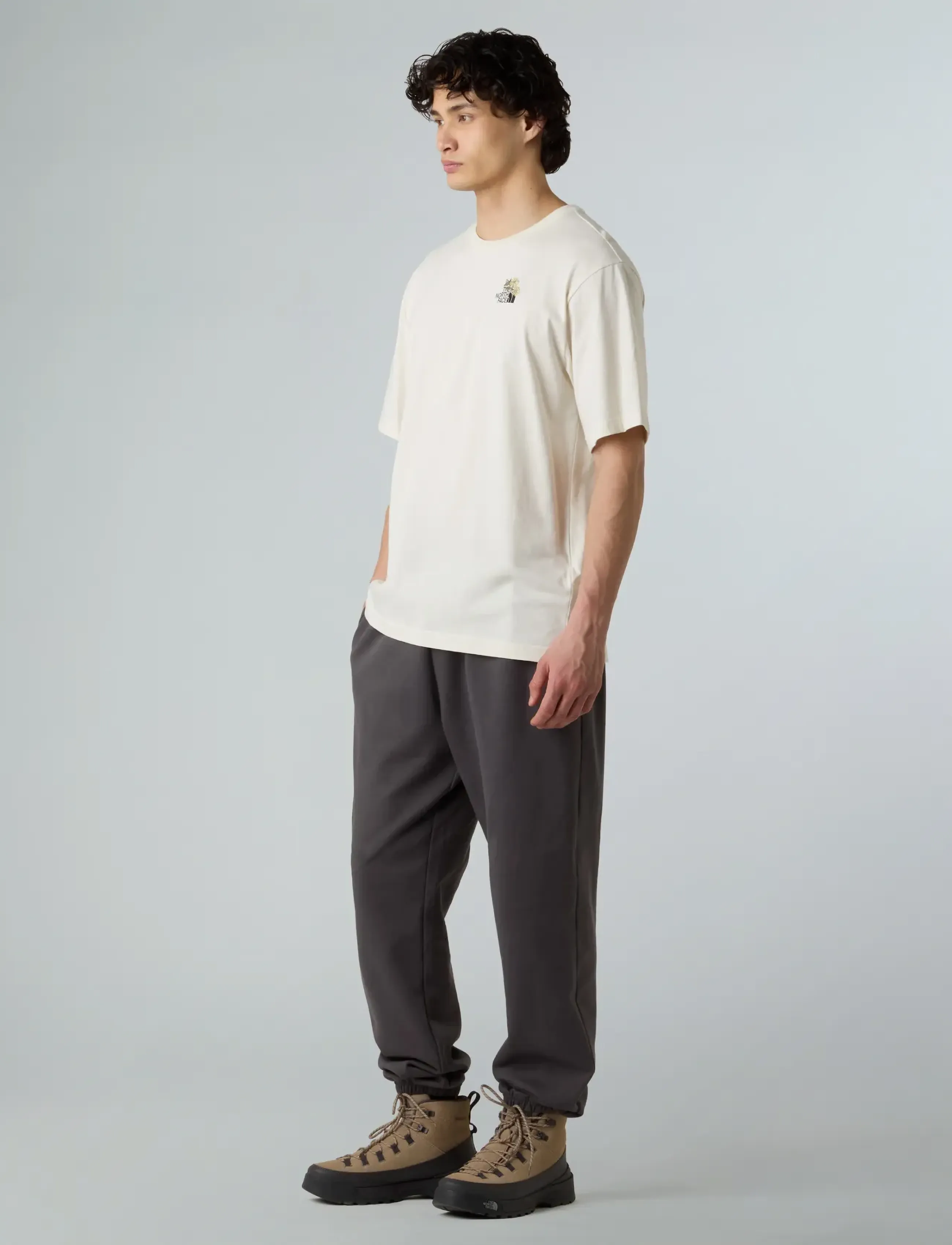 The North Face U FLOWER DOME RELAXED S/S TEE-GRAPHIC - Kleidung - WHITE DUNE / cream