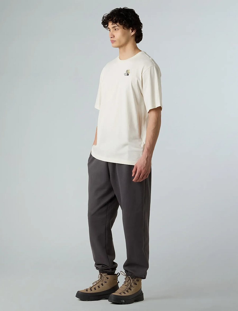 The North Face - U FLOWER DOME RELAXED S/S TEE-GRAPHIC - t-shirts - white dune - 3