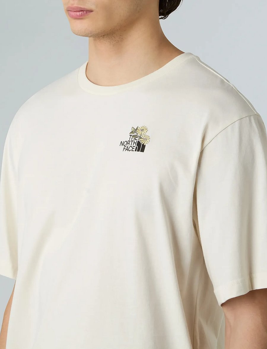 The North Face - U FLOWER DOME RELAXED S/S TEE-GRAPHIC - t-shirts - white dune - 5