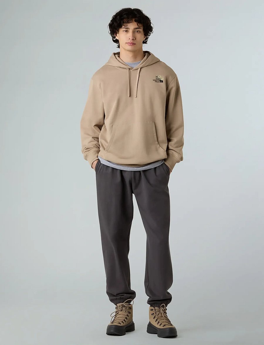 The North Face - U FLOWER DOME RELAXED HD SWEATSHIRT-GPH - pulls a capuche - mushroom grey - 4