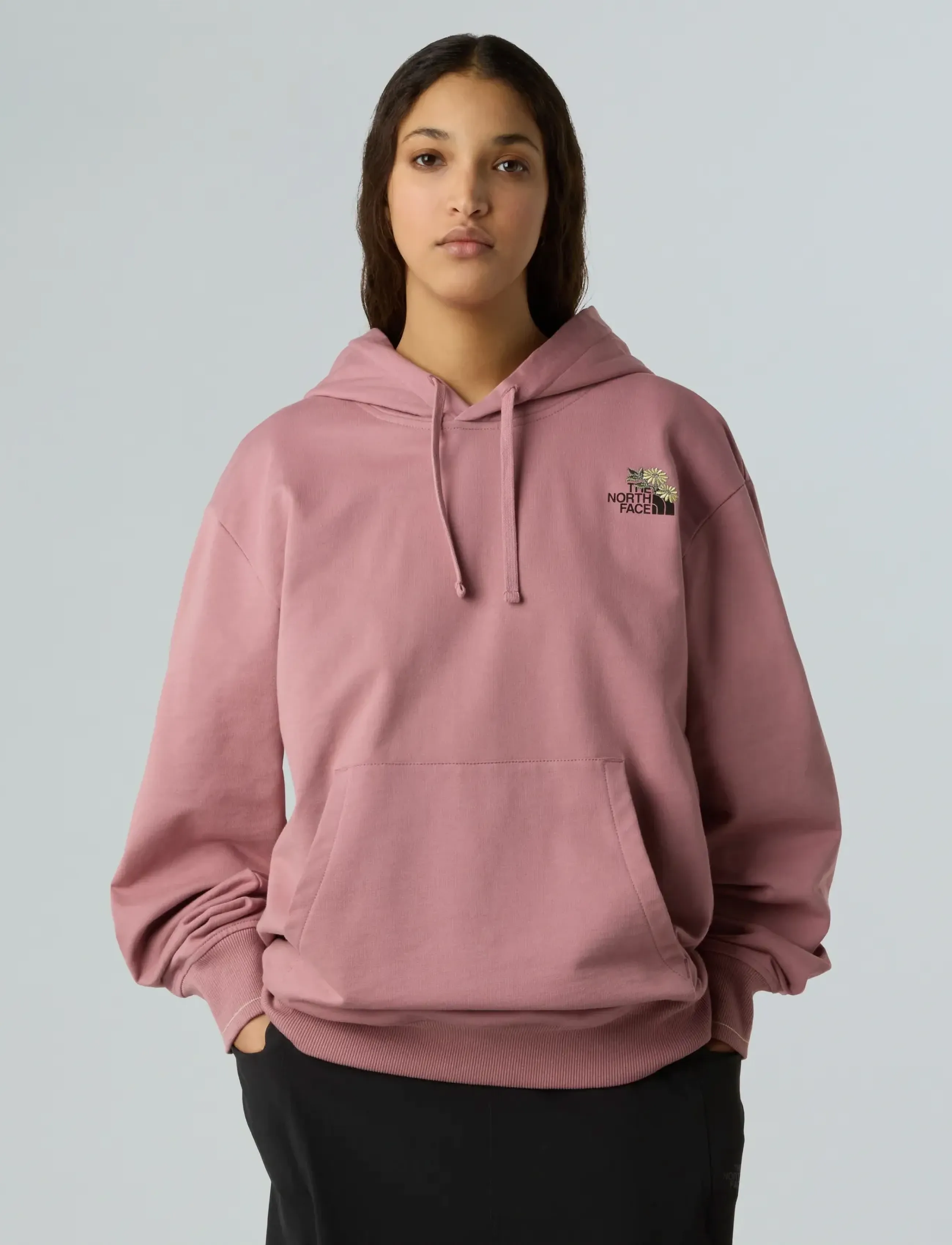 The North Face U FLOWER DOME RELAXED HD SWEATSHIRT-GPH - Dressipluusid - NOSTALGIA ROSE / pink/rose