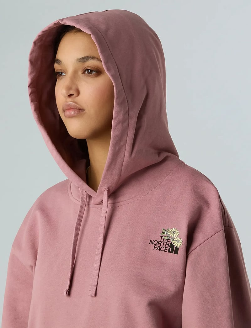 The North Face - U FLOWER DOME RELAXED HD SWEATSHIRT-GPH - megztiniai ir džemperiai - nostalgia rose - 5