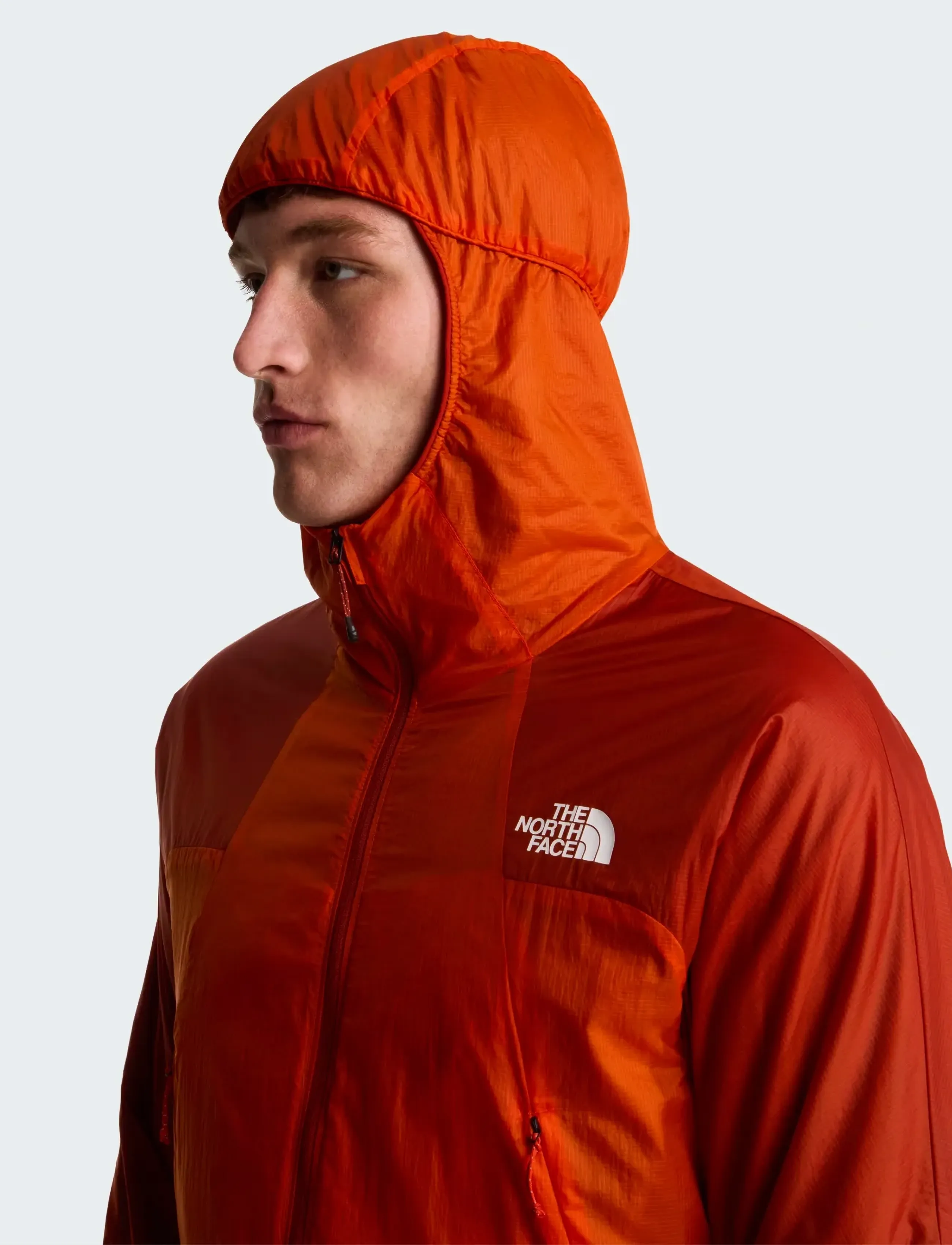 The North Face M RIDGELITE FUTUREFLEECE WIND JACKET - Tänavastiil - LAVA RED/IRON CLAY / orange
