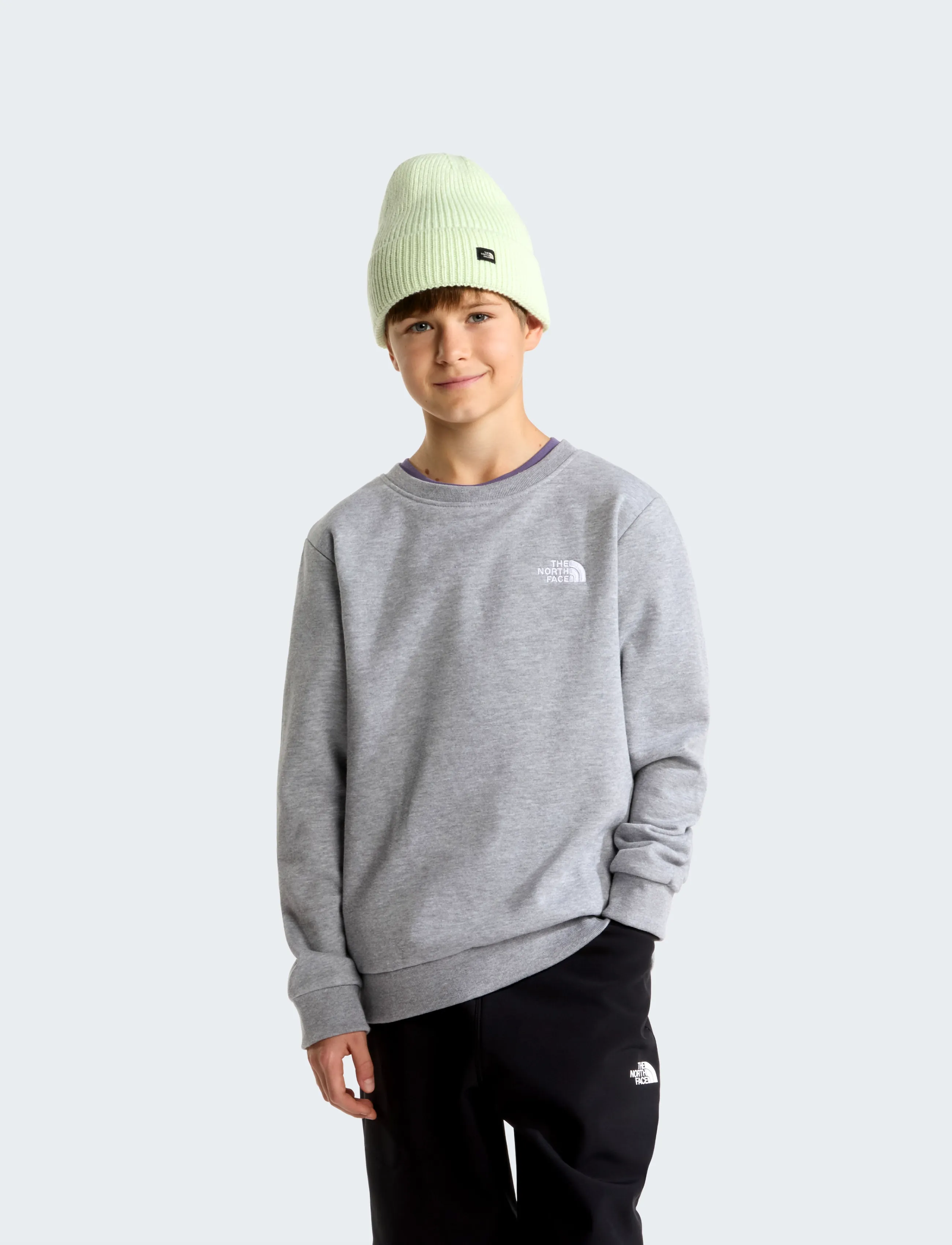 The North Face - TEEN EVOLUTION SIMPLE DOME CREW - sweatshirts - tnf pale grey heather - 0