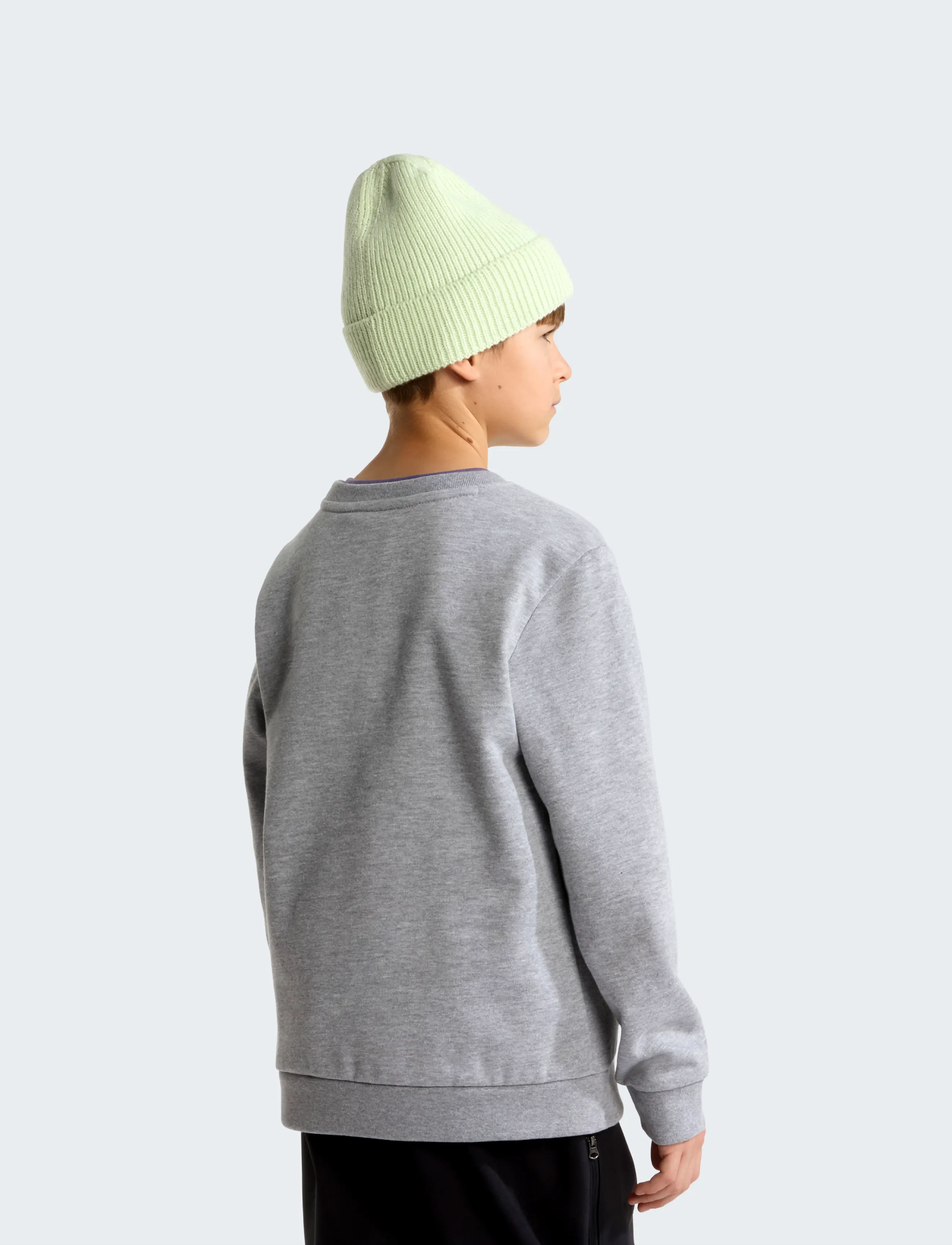 The North Face - TEEN EVOLUTION SIMPLE DOME CREW - sweatshirts - tnf pale grey heather - 5