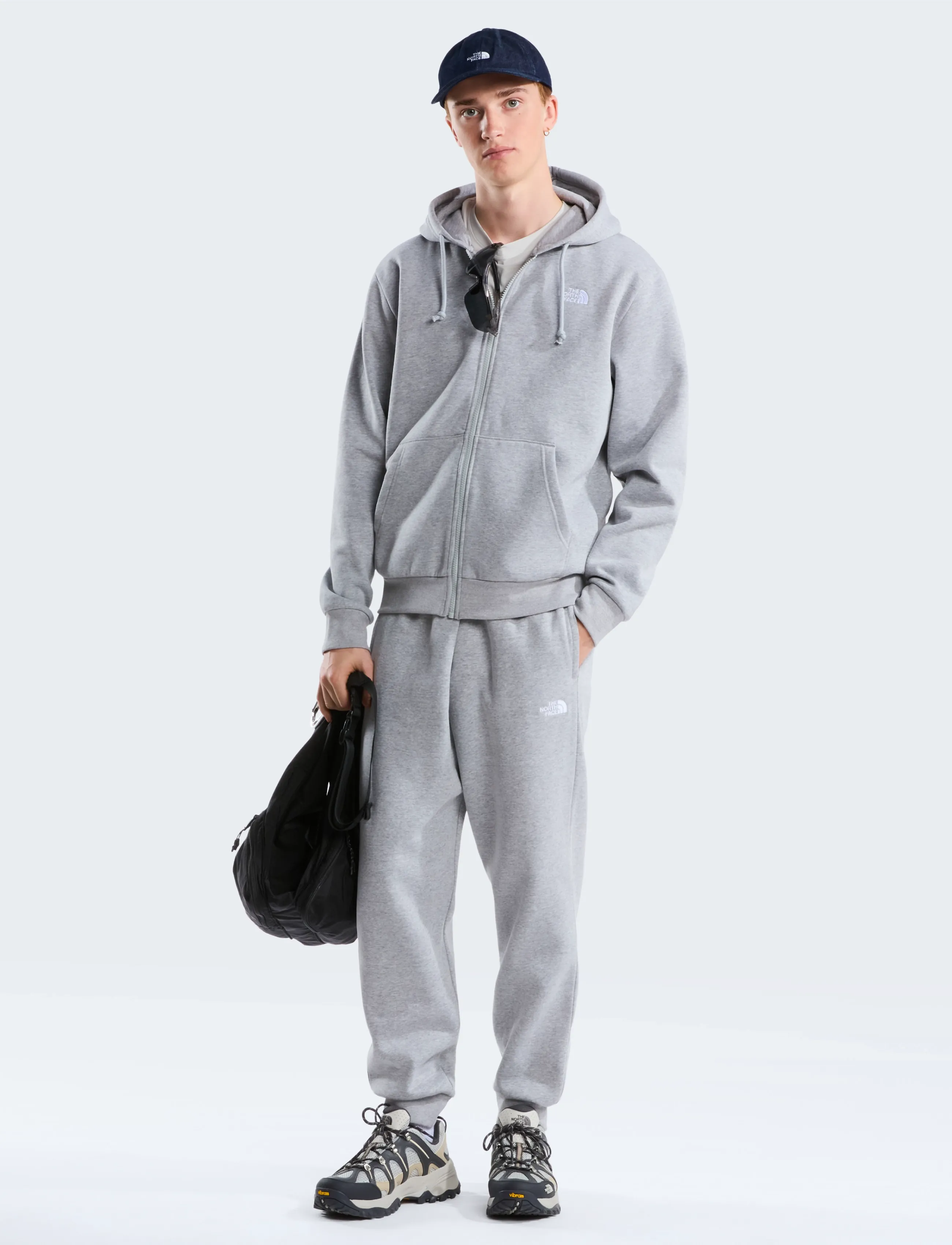 The North Face - M EVOLUTION SIMPLE DOME REGULAR FULL ZIP - sweatshirts - tnf pale grey heather - 3