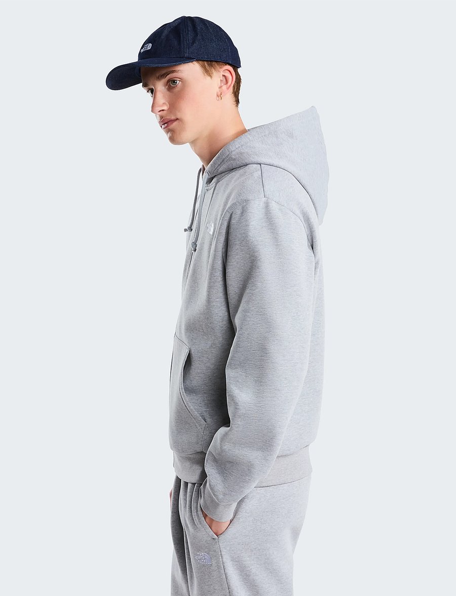 The North Face - M EVOLUTION SIMPLE DOME REGULAR FULL ZIP - sweatshirts - tnf pale grey heather - 4