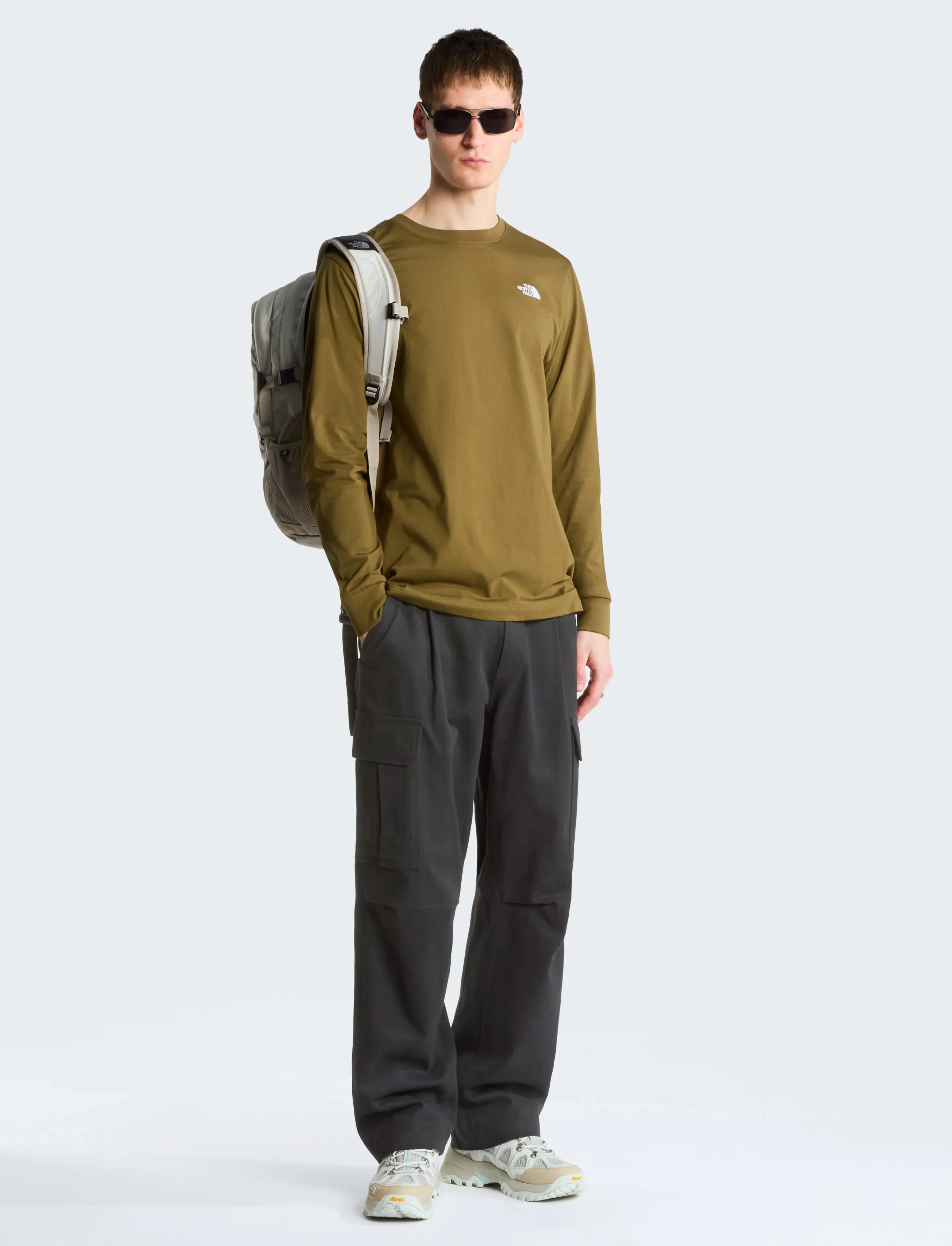 The North Face - M EVOLUTION SIMPLE DOME REGULAR LONG SLE - langarmshirts - caraway seed - 3