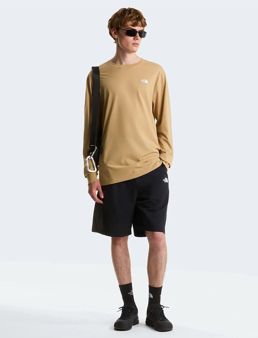 The North Face - M EVOLUTION SIMPLE DOME REGULAR LONG SLE - pikkade varrukatega alussärgid - khaki stone - 3