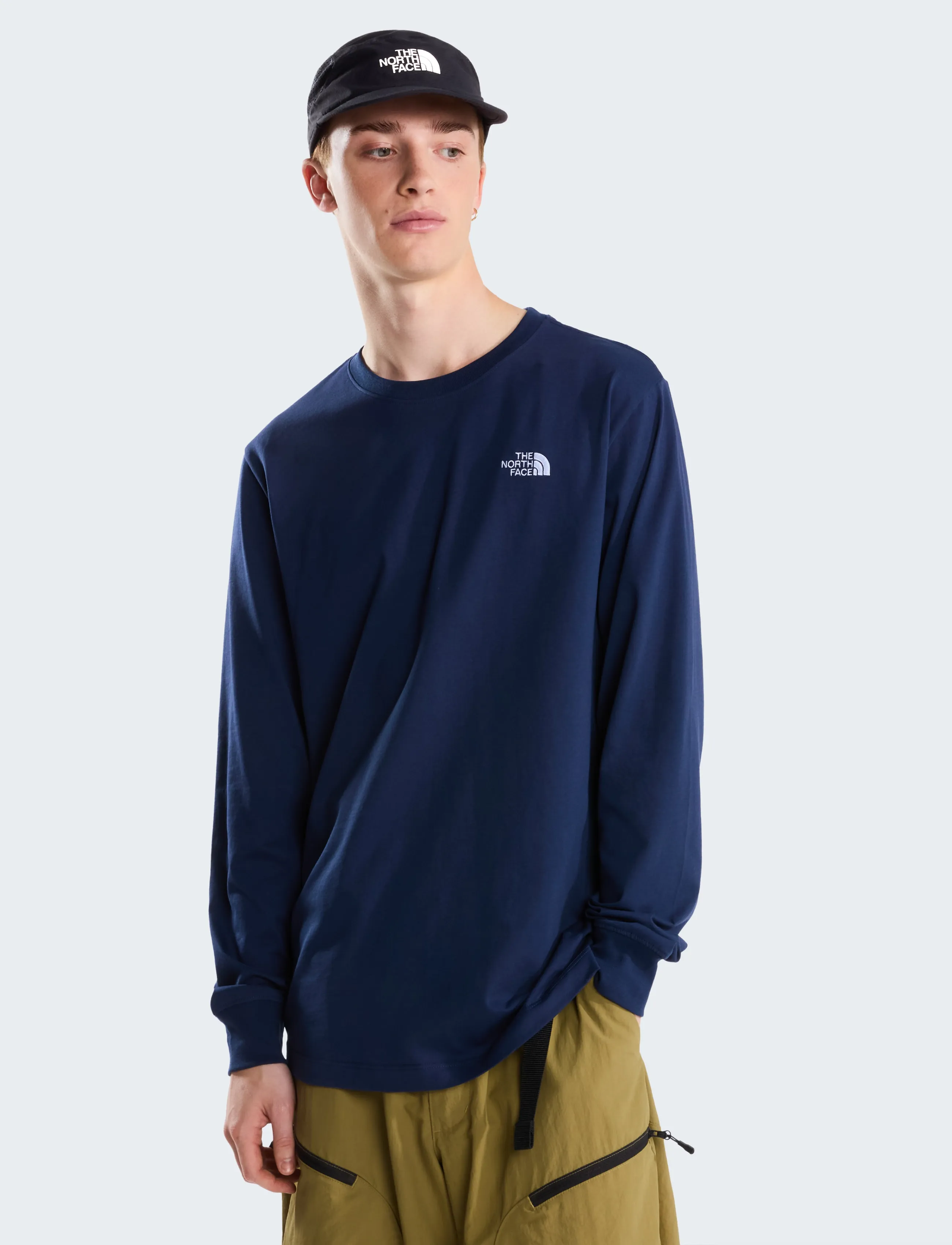 The North Face M EVOLUTION SIMPLE DOME REGULAR LONG SLE - T-Shirts - SUMMIT NAVY / navy