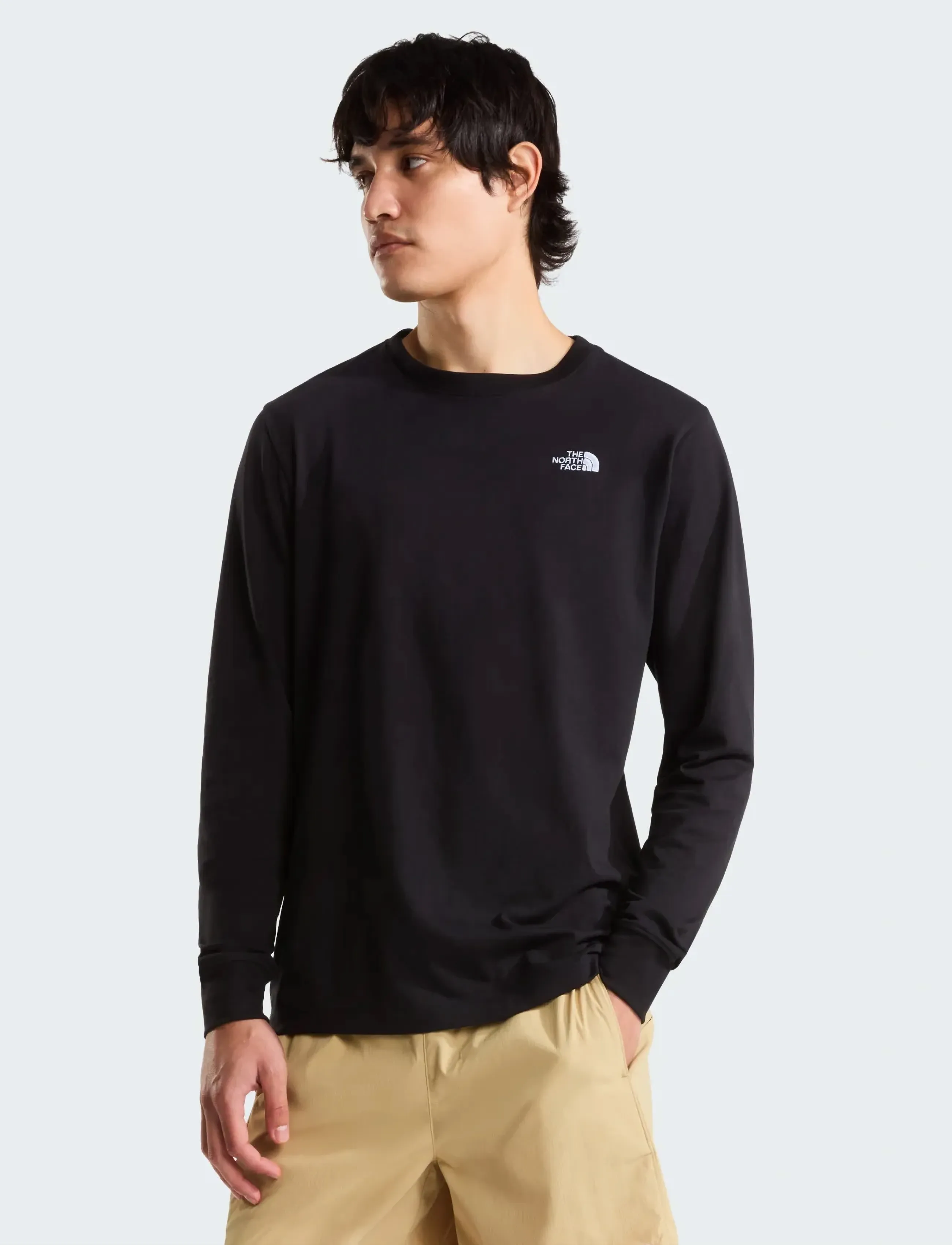 The North Face M Evolution Simple Dome Regular Long Sle, L, Black, Sport Overdele > Sport Long Sleeved Overdele, Herre