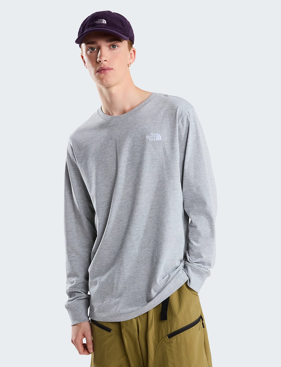 The North Face - M EVOLUTION SIMPLE DOME REGULAR LONG SLE - pikkade varrukatega alussärgid - tnf pale grey heather - 0