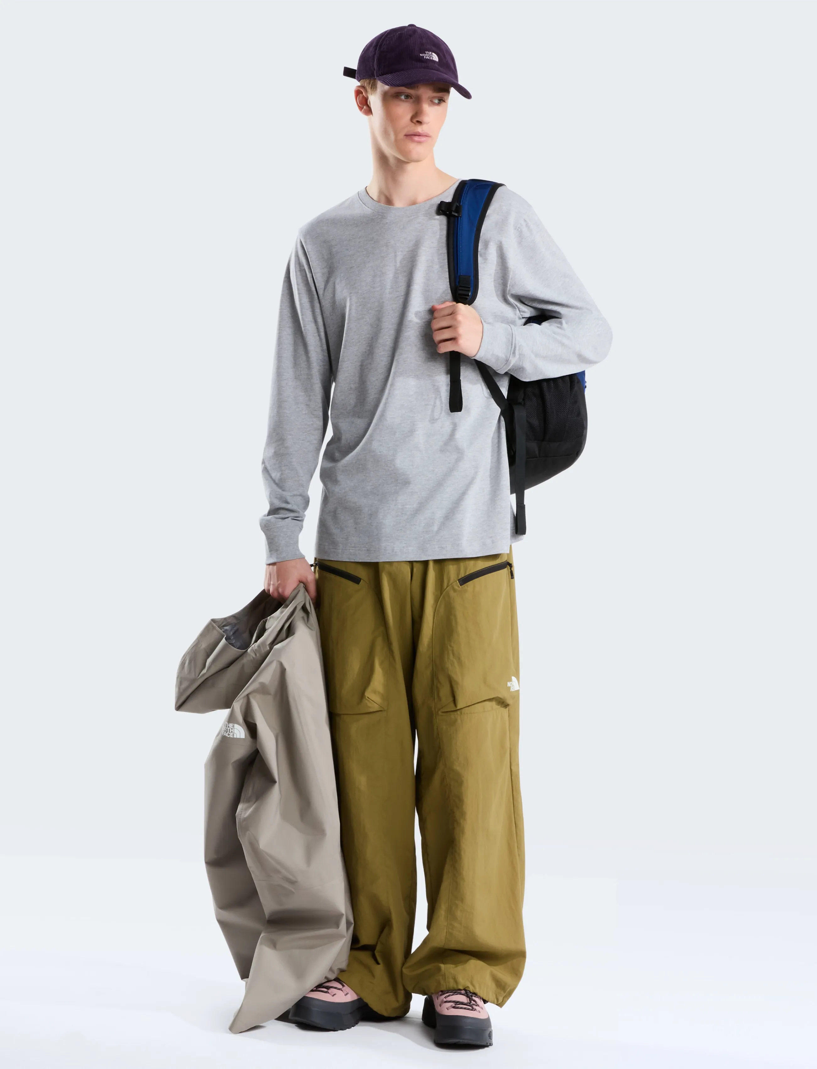 The North Face - M EVOLUTION SIMPLE DOME REGULAR LONG SLE - langarmshirts - tnf pale grey heather - 3
