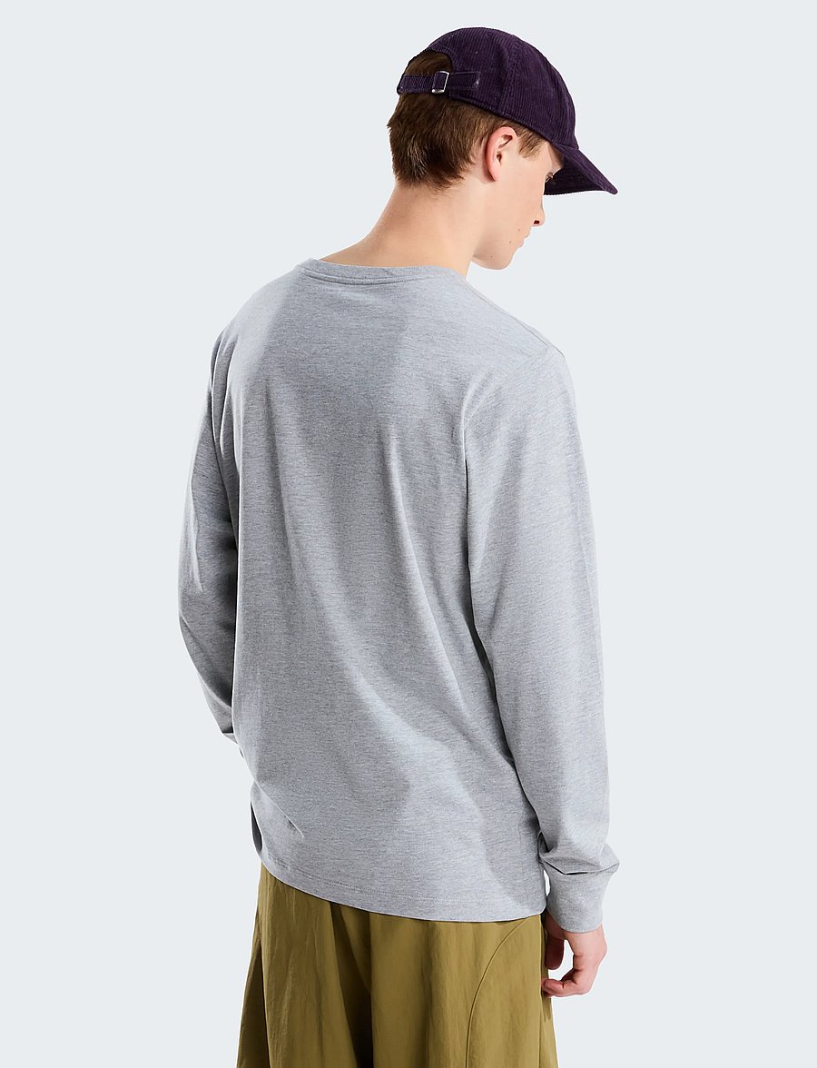 The North Face - M EVOLUTION SIMPLE DOME REGULAR LONG SLE - pikkade varrukatega alussärgid - tnf pale grey heather - 5