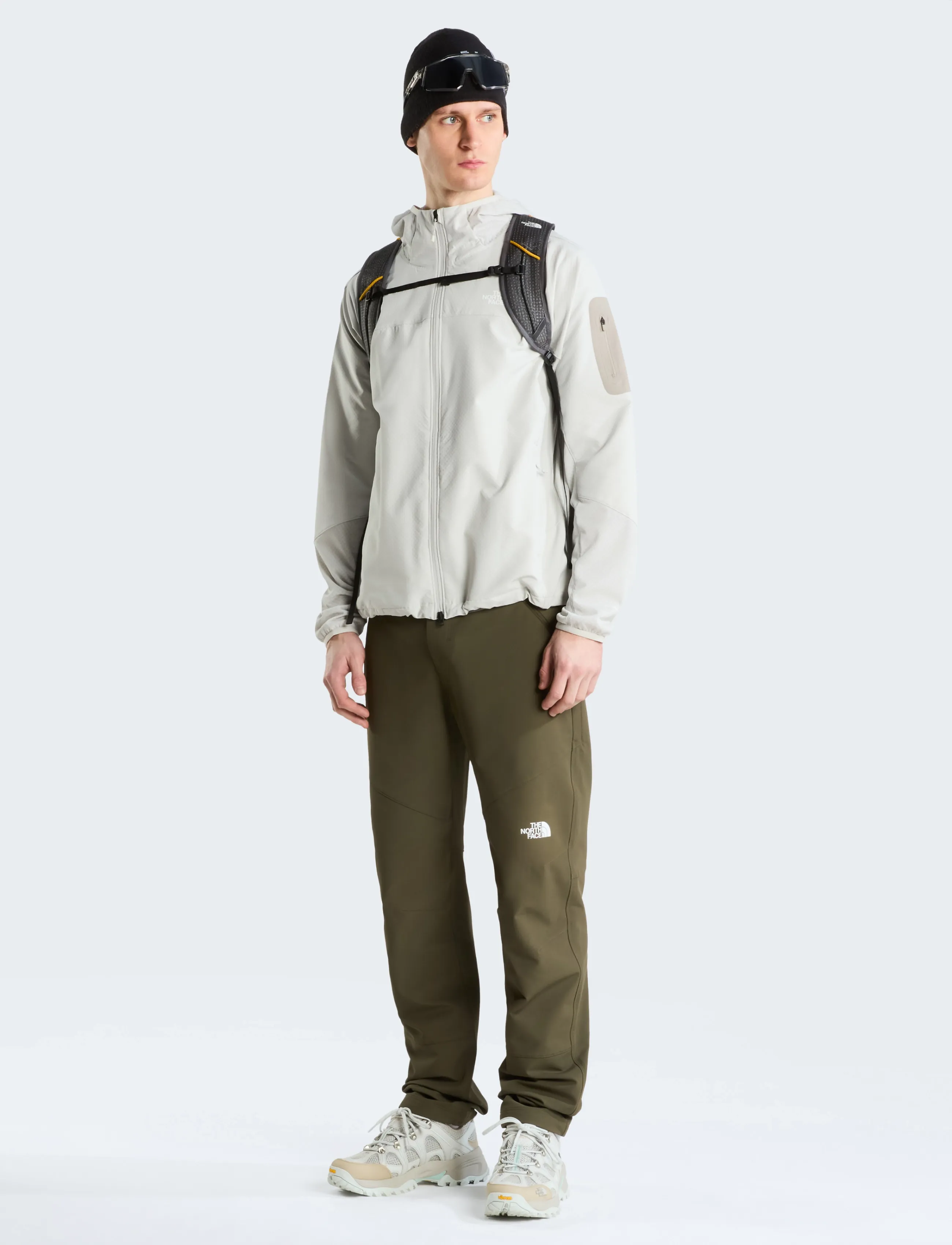 The North Face - M TEK APPROACH FUTUREFLEECE HOODED JACKE - välijoped - cumulus cloud/stone sla - 3