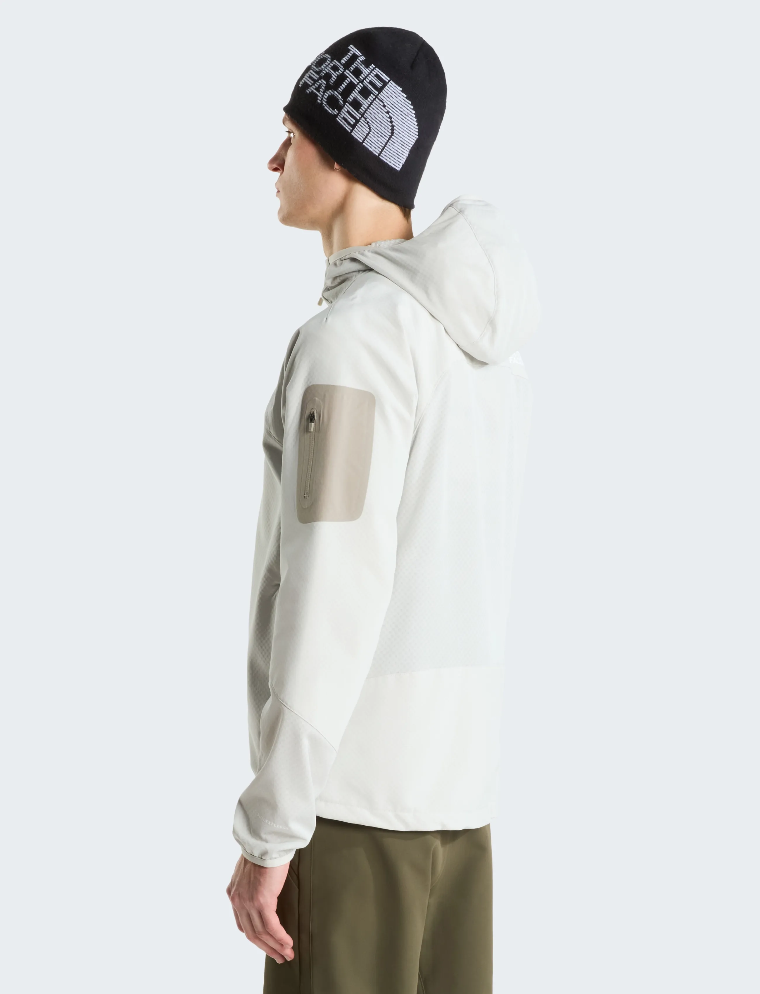 The North Face - M TEK APPROACH FUTUREFLEECE HOODED JACKE - välijoped - cumulus cloud/stone sla - 4