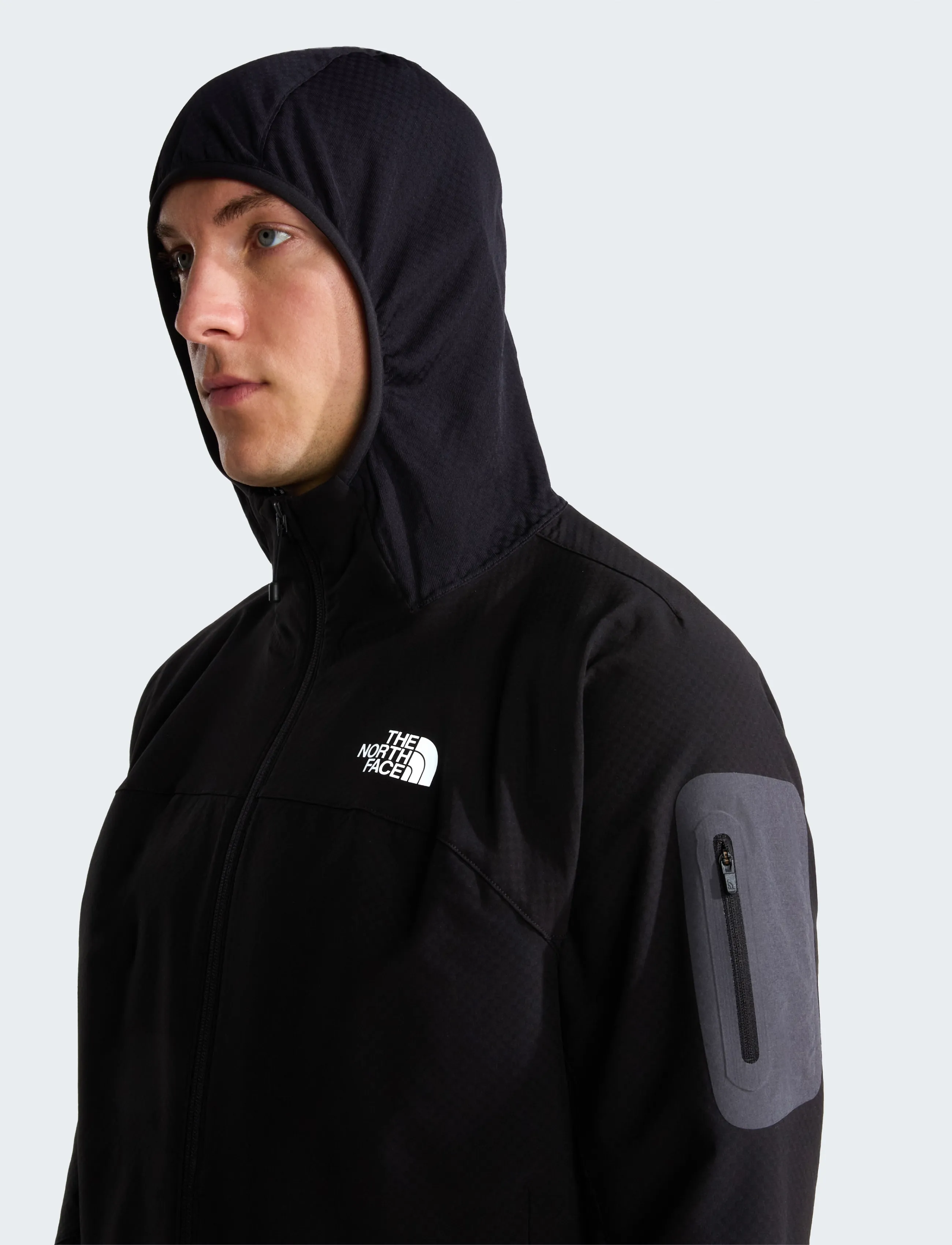 The North Face M TEK APPROACH FUTUREFLEECE HOODED JACKE - Üleriided - TNF BLACK / black