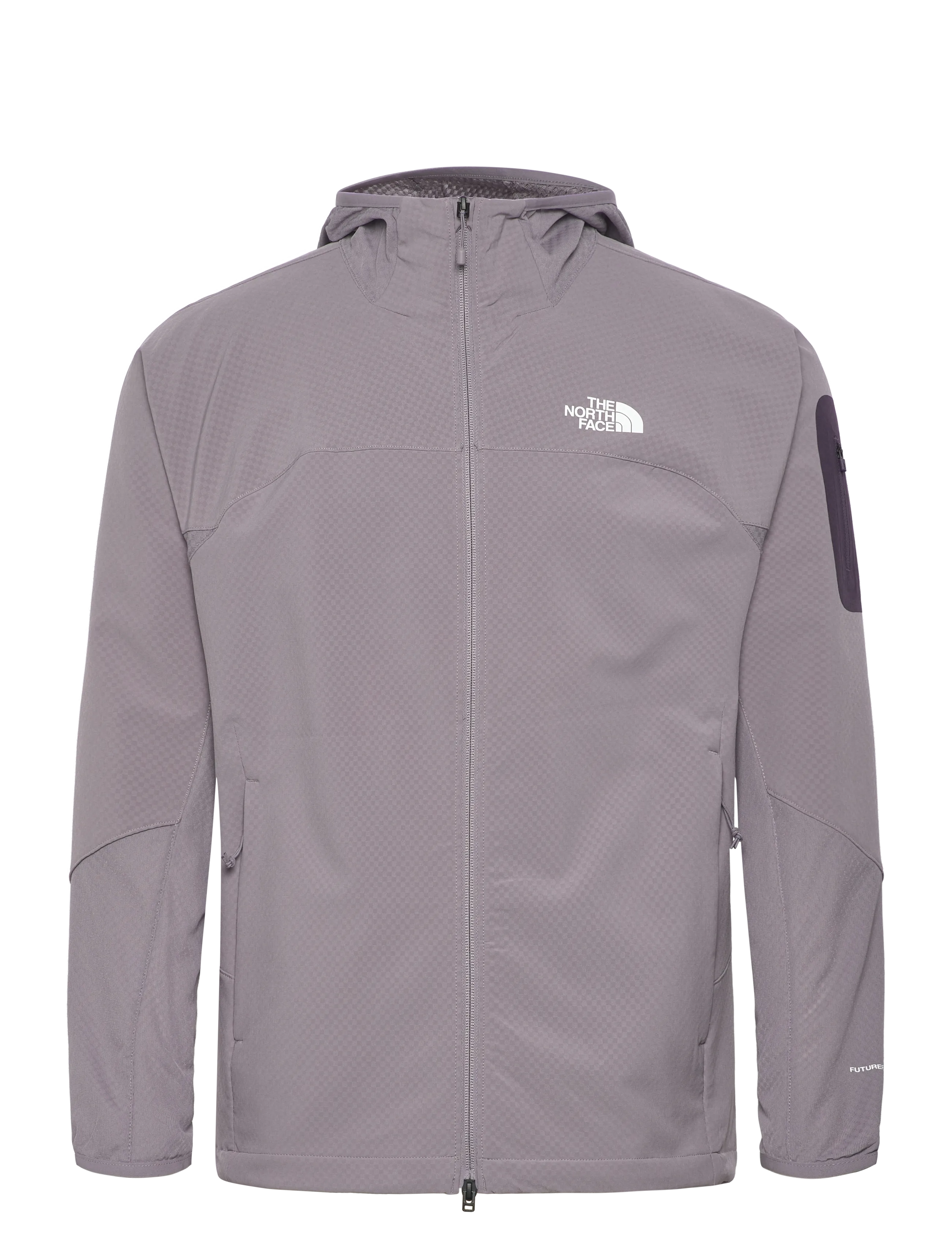 The North Face M TEK APPROACH FUTUREFLEECE HOODED JACKE - Ytterkläder - TRANSCENDENT GREY / purple