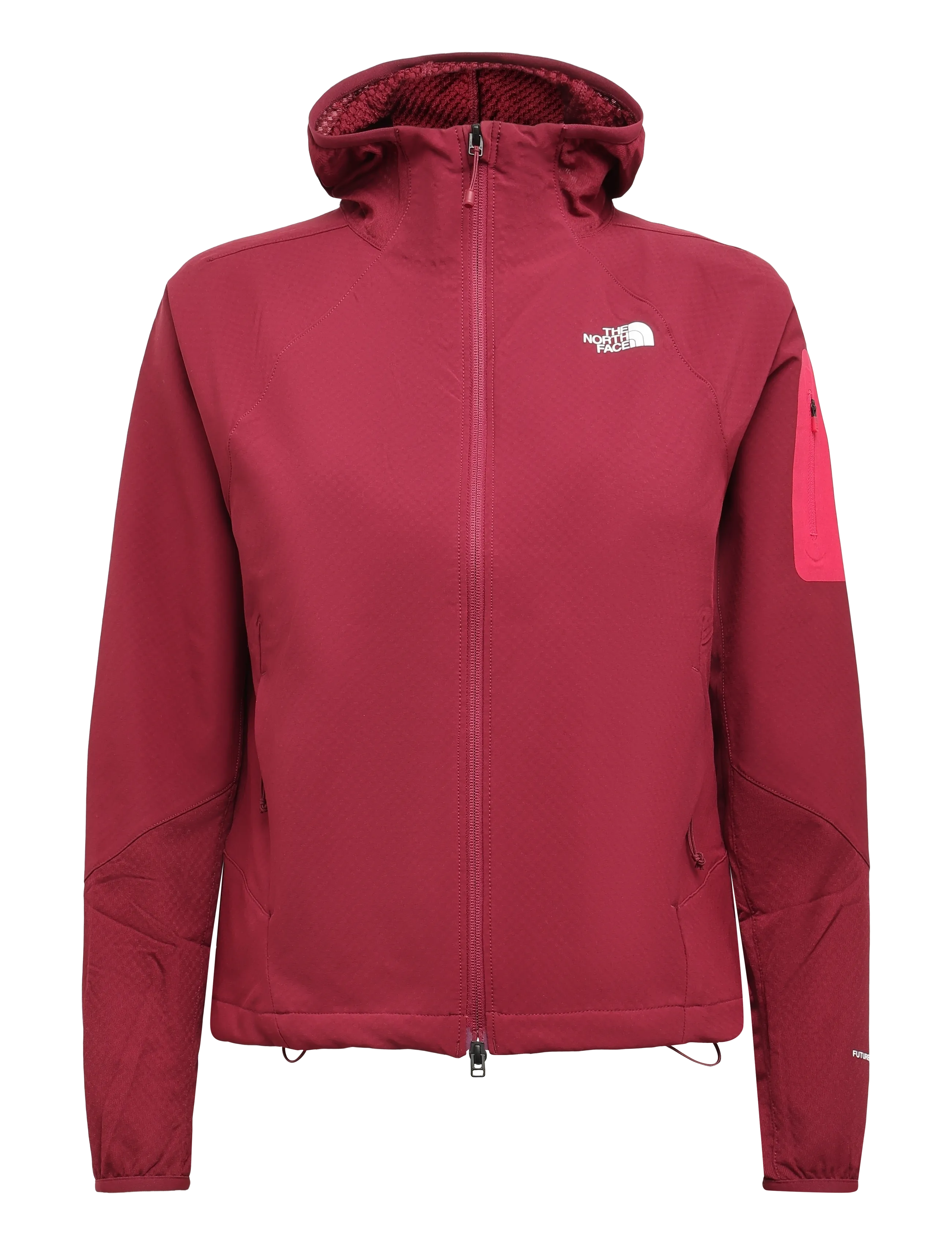 The North Face W TEK APPROACH FUTUREFLEECE HOODED JACKE - Õueriided - BURGUNDY CRUSH/LALI GUR / burgundy