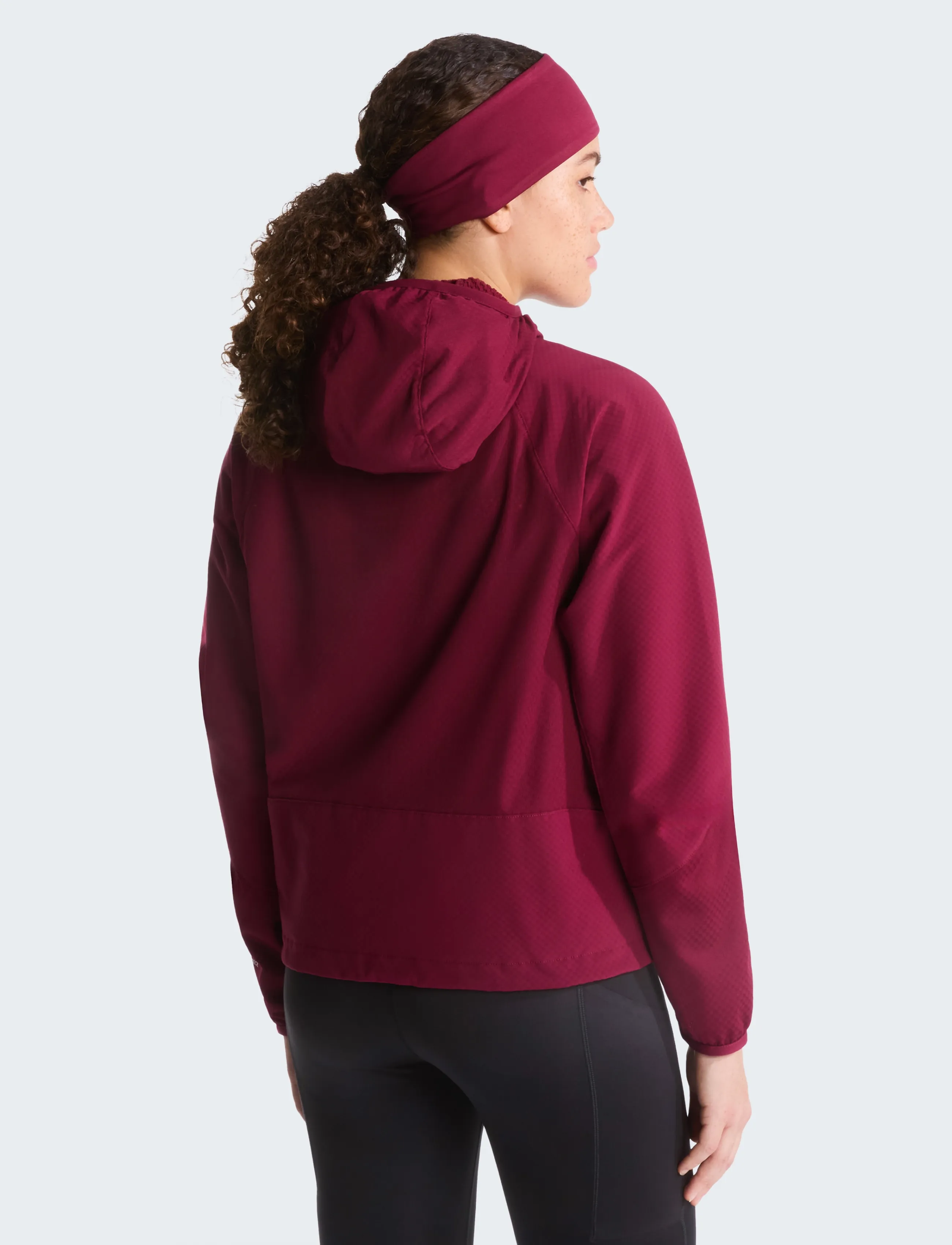 The North Face - W TEK APPROACH FUTUREFLEECE HOODED JACKE - välijoped - burgundy crush/lali gur - 5