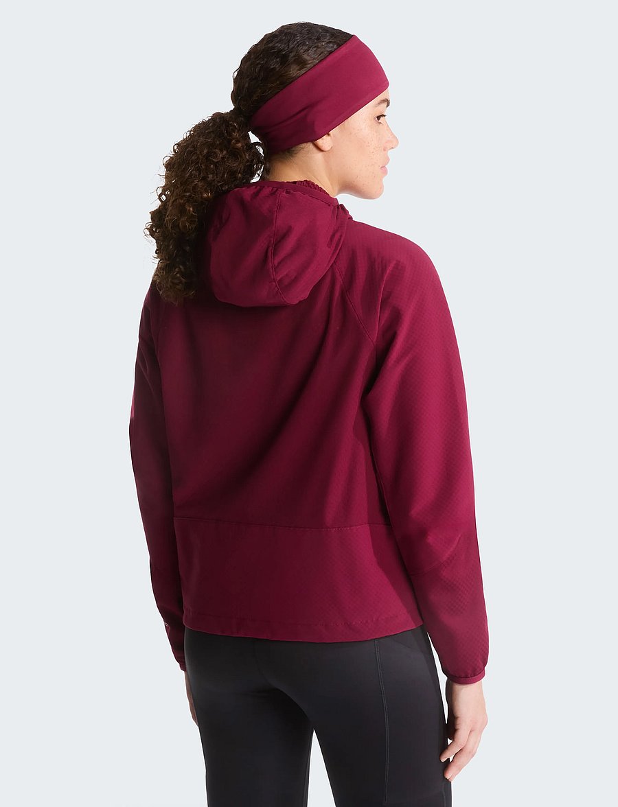 The North Face - W TEK APPROACH FUTUREFLEECE HOODED JACKE - välijoped - burgundy crush/lali gur - 5