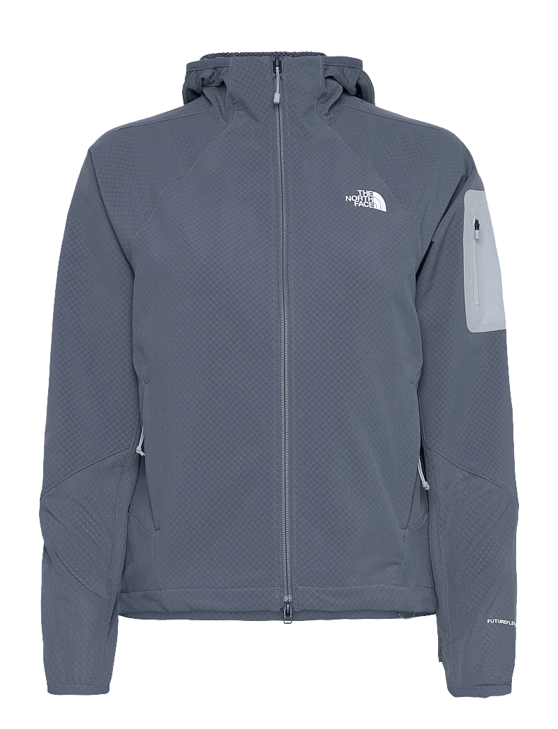 The North Face - W TEK APPROACH FUTUREFLEECE HOODED JACKE - friluftsjakker - granite grey - 1