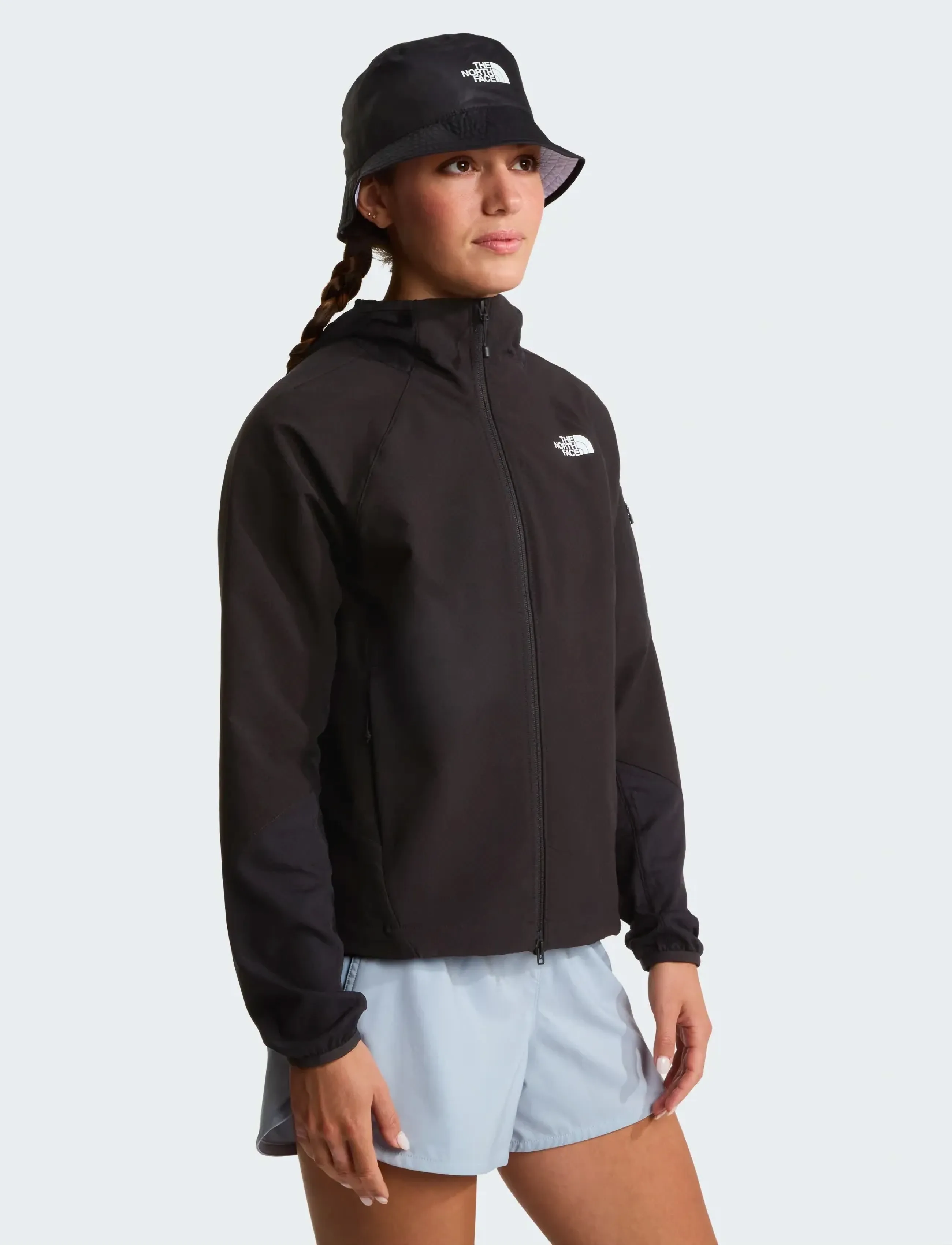 The North Face W Tek Approach Futurefleece Hooded Jacke, M, Black, Sport Jackets > Sport Outdoor Jackets, Dame