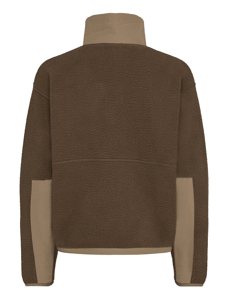 The North Face - W YUMIORI OFF PEAK FULL ZIP JACKET - oberteile - smokey brown/garnet - 2