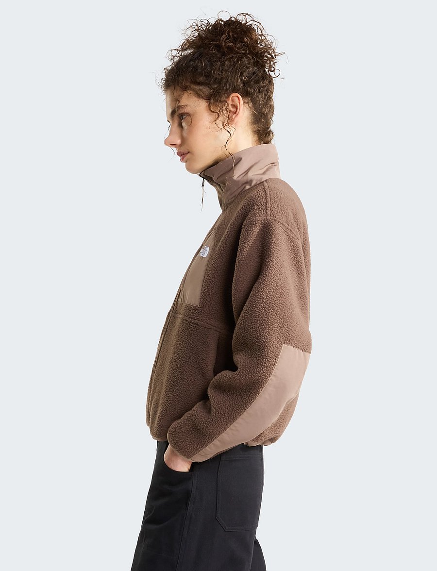 The North Face - W YUMIORI OFF PEAK FULL ZIP JACKET - oberteile - smokey brown/garnet - 4