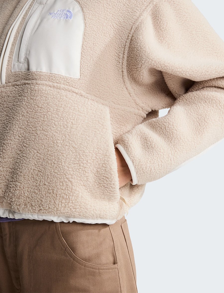 The North Face - W YUMIORI OFF PEAK 1/2 ZIP JACKET - kampsunid ja vahekihid - timeless taupe/white du - 5