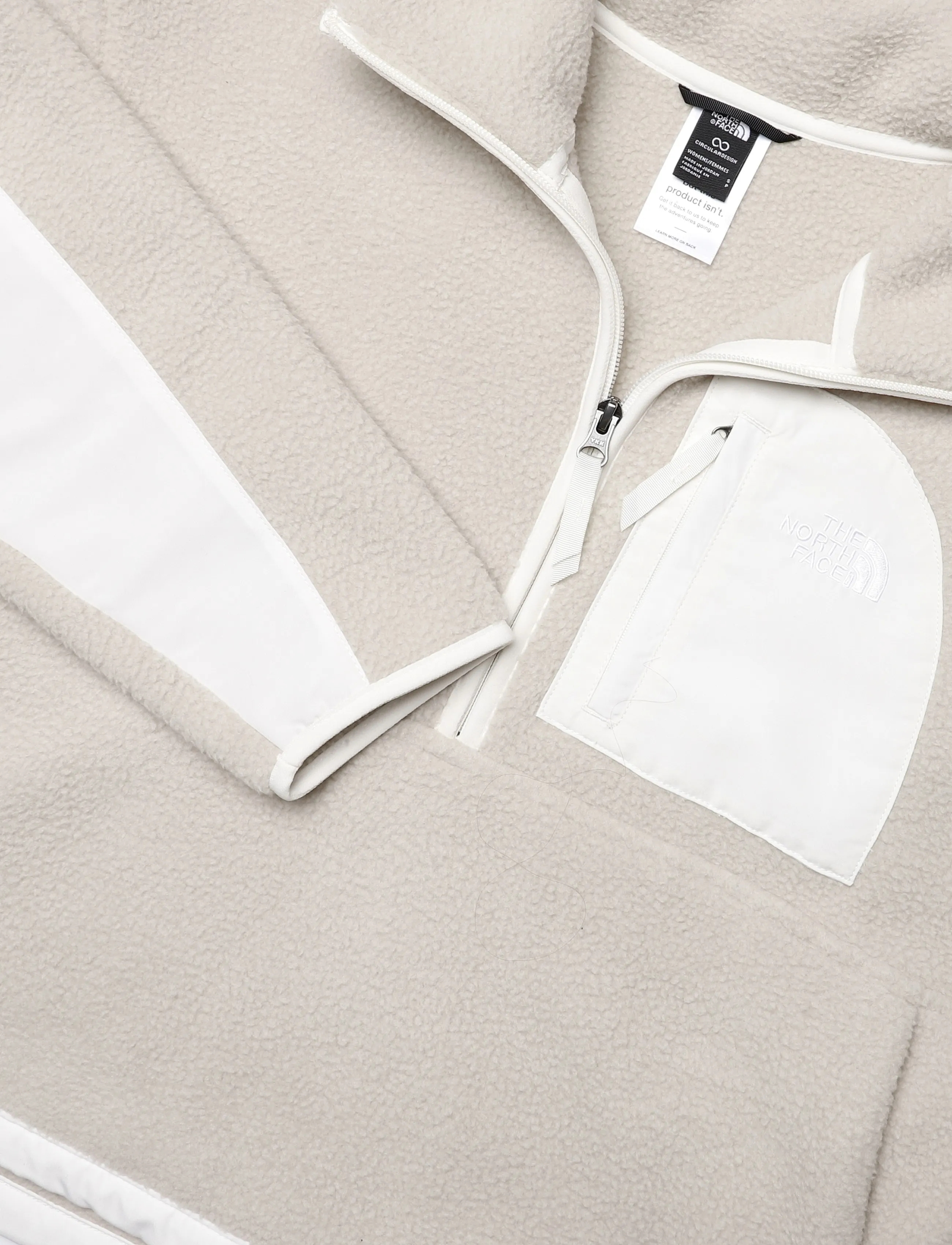 The North Face - W YUMIORI OFF PEAK 1/2 ZIP JACKET - oberteile - timeless taupe/white du - 2