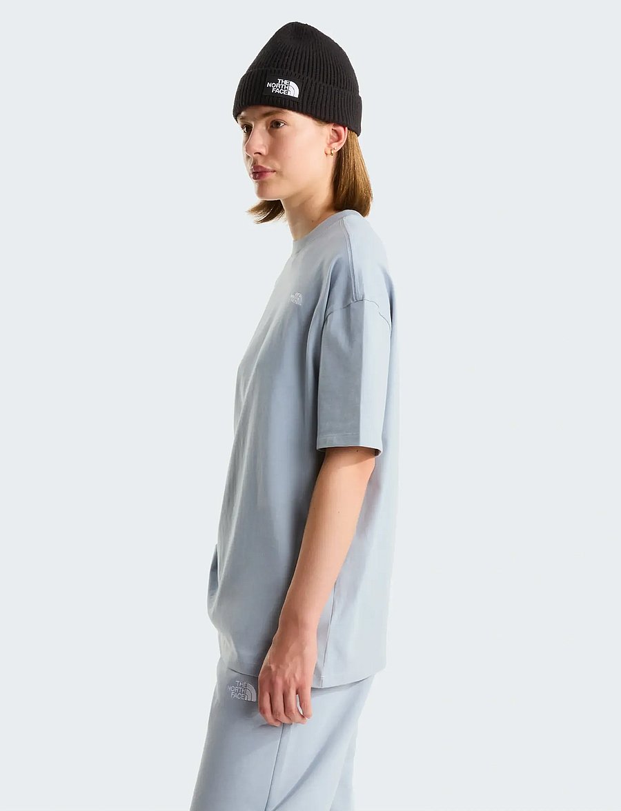 The North Face - W TNF ESSENTIAL SIMPLE DOME OS SS TEE - t-shirts - frost grey - 4