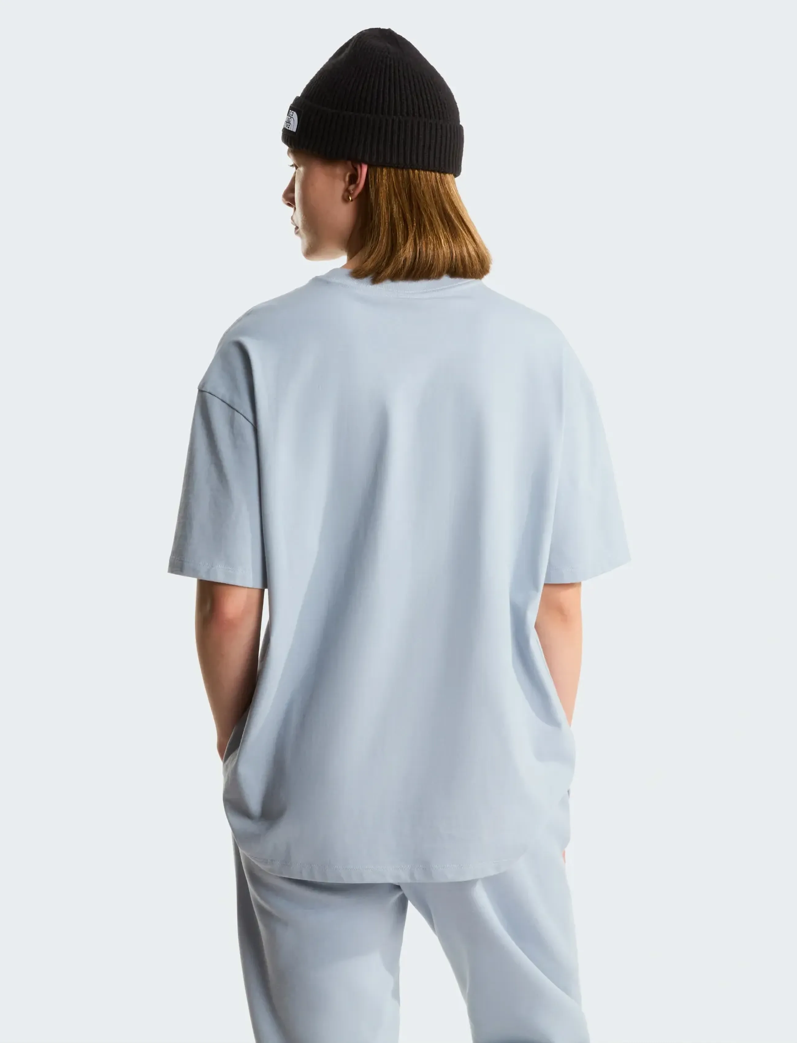The North Face - W TNF ESSENTIAL SIMPLE DOME OS SS TEE - t-shirts - frost grey - 5