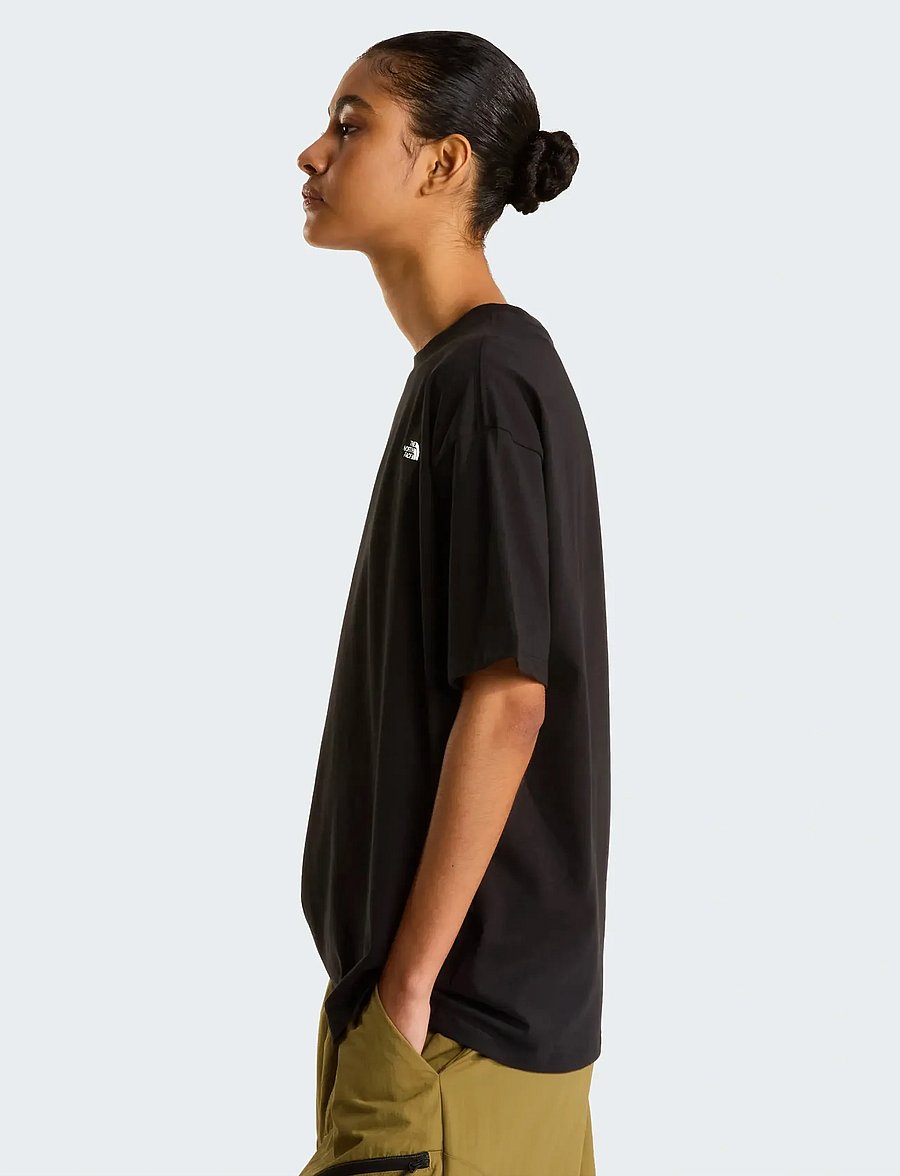 The North Face - W TNF ESSENTIAL SIMPLE DOME OS SS TEE - alussärgid ja t-särgid - tnf black - 4