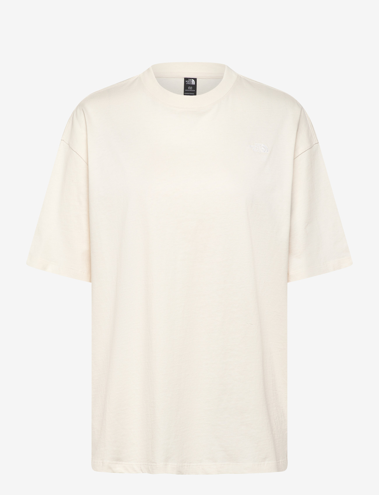 The North Face - W TNF ESSENTIAL SIMPLE DOME OS SS TEE - t-shirts - white dune - 1