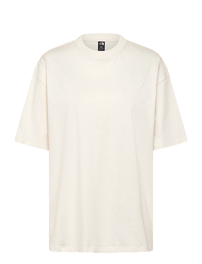 The North Face W TNF ESSENTIAL SIMPLE DOME OS SS TEE - Toppar & T-shirts - WHITE DUNE / cream