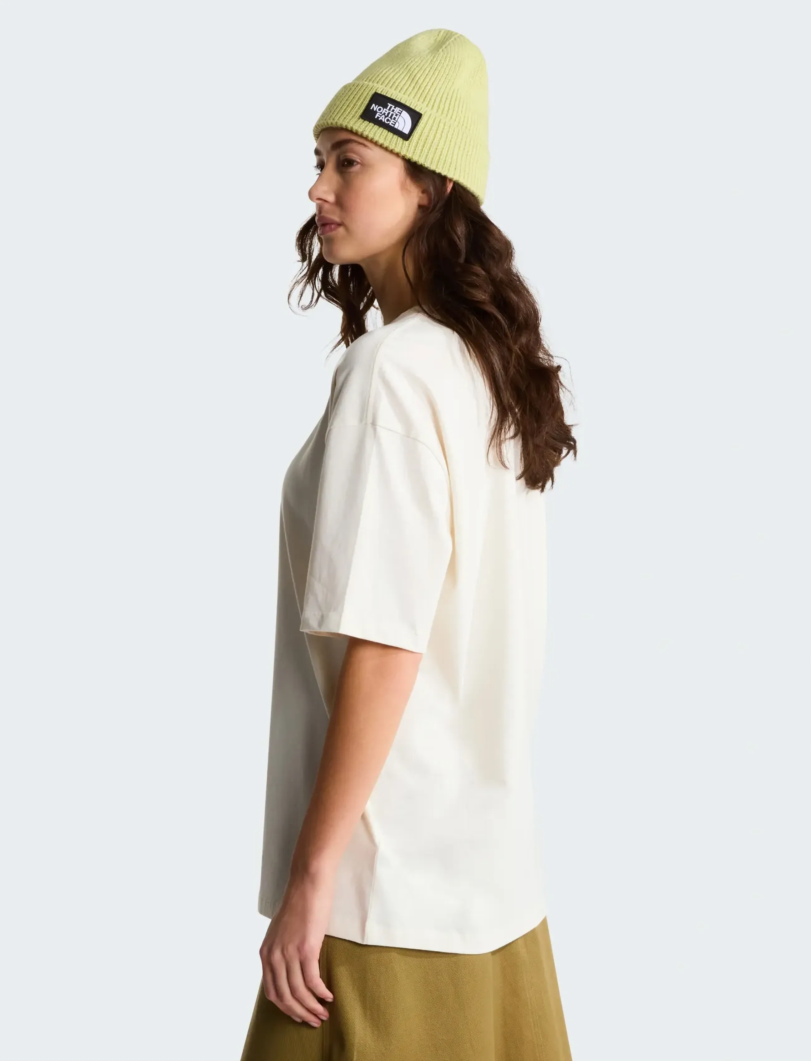 The North Face - W TNF ESSENTIAL SIMPLE DOME OS SS TEE - t-shirts - white dune - 4